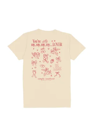 Simply Southern Plus Size You’re My Lover T-Shirt for Women in Natural | EXT-SS-YOUARE-NATURAL