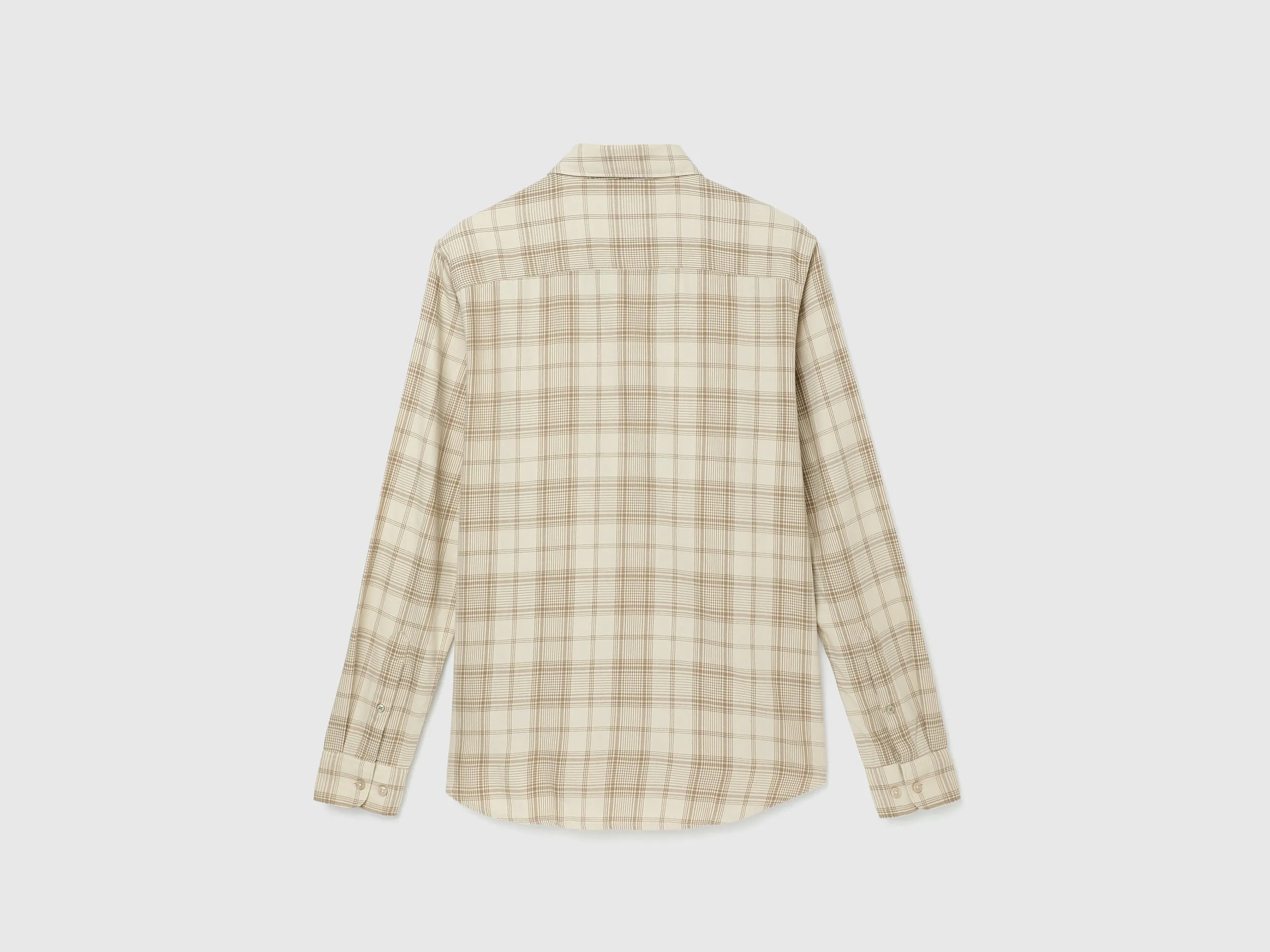 Slim Fit Spread Collar Checked Shirt