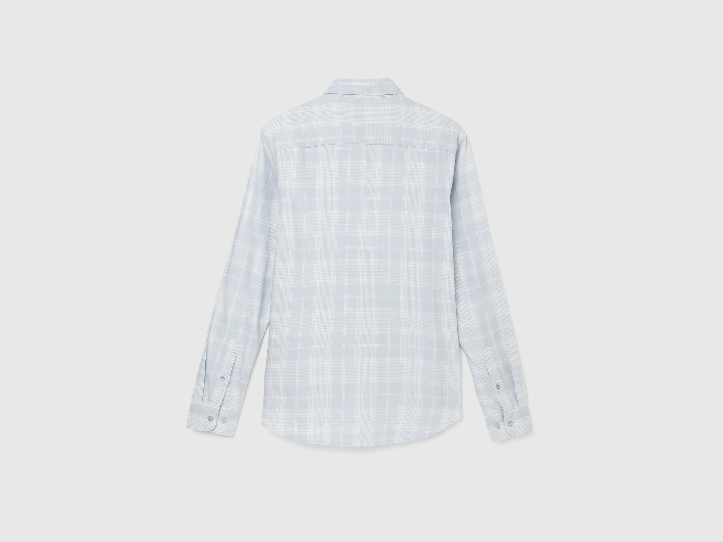 Slim Fit Spread Collar Checked Shirt
