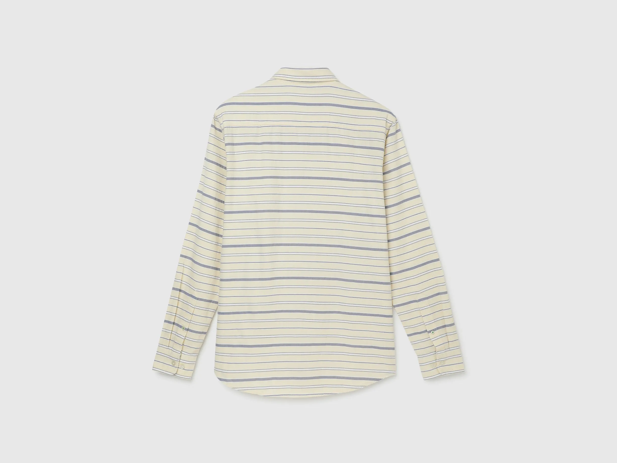 Slim Fit Spread Collar Striped Shirt