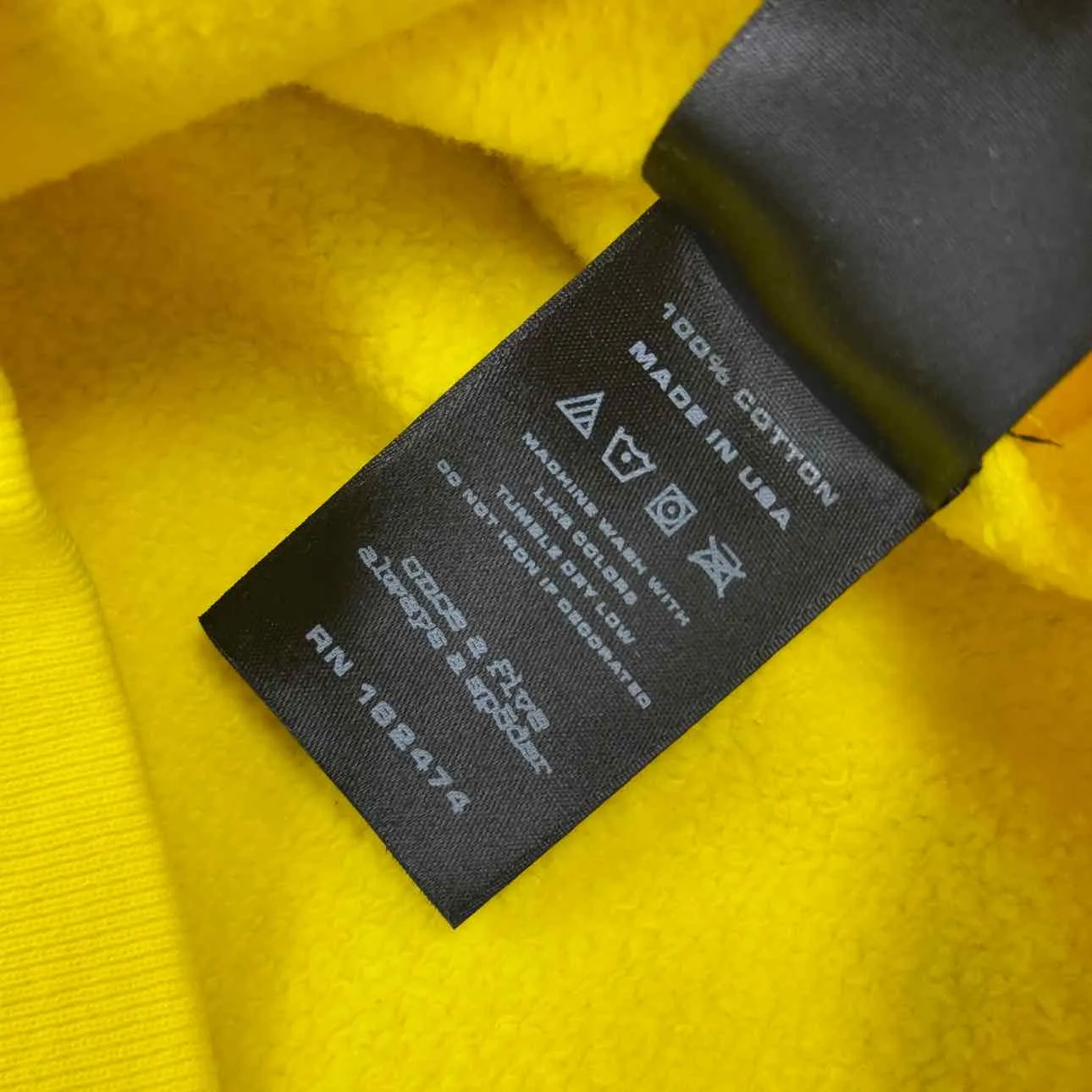 Sp5der Hoodie "LEGACY" Yellow New Size XL