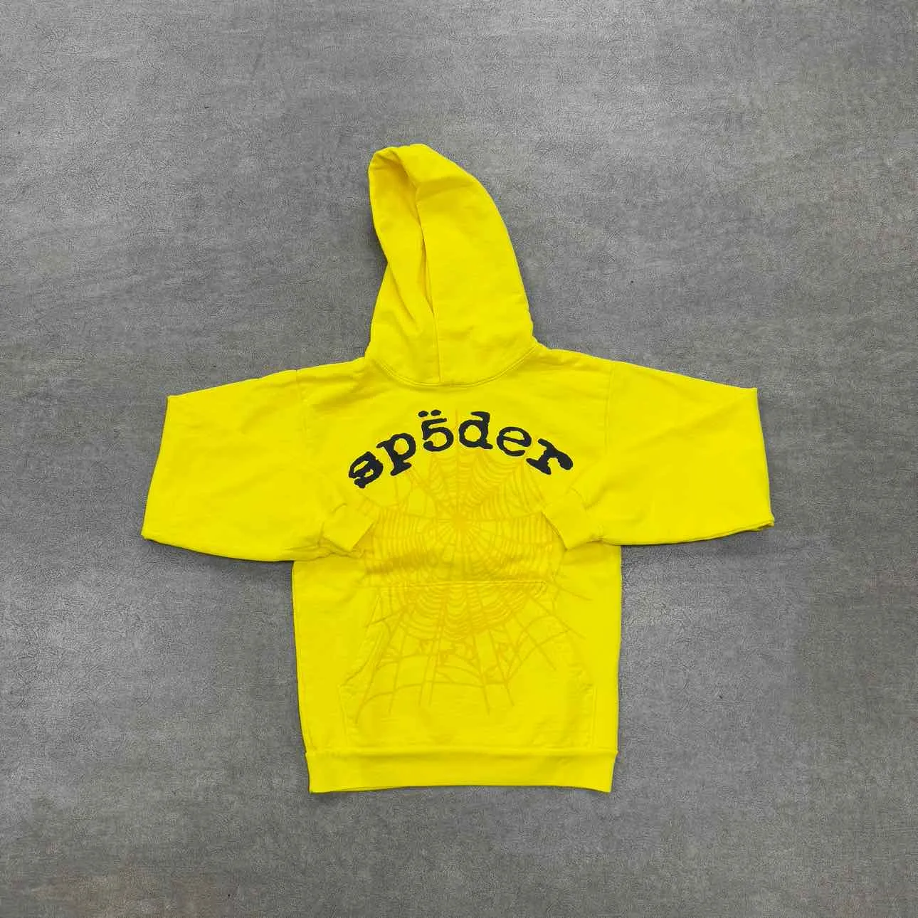 Sp5der Hoodie "LEGACY" Yellow New Size XL