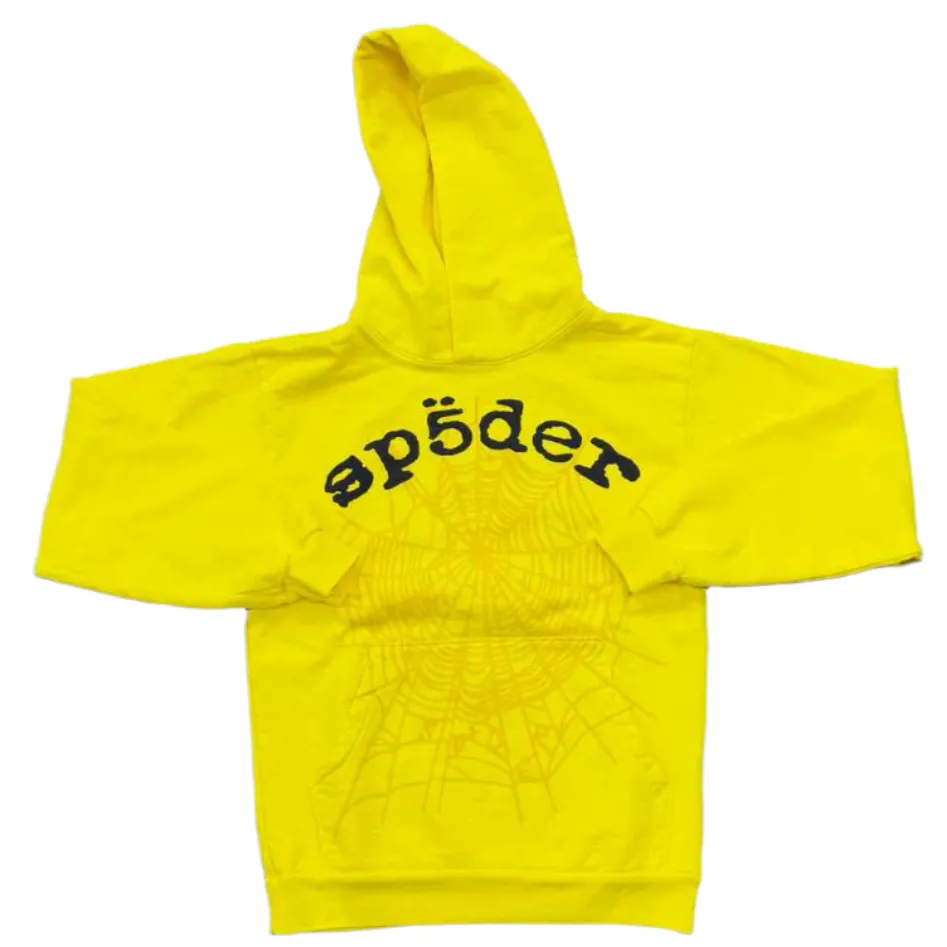 Sp5der Hoodie "LEGACY" Yellow New Size XL