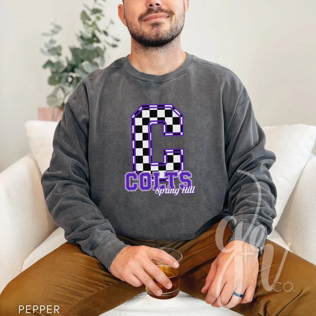 Spring Hill Colts - Checkered (Tees Sweatshirts)