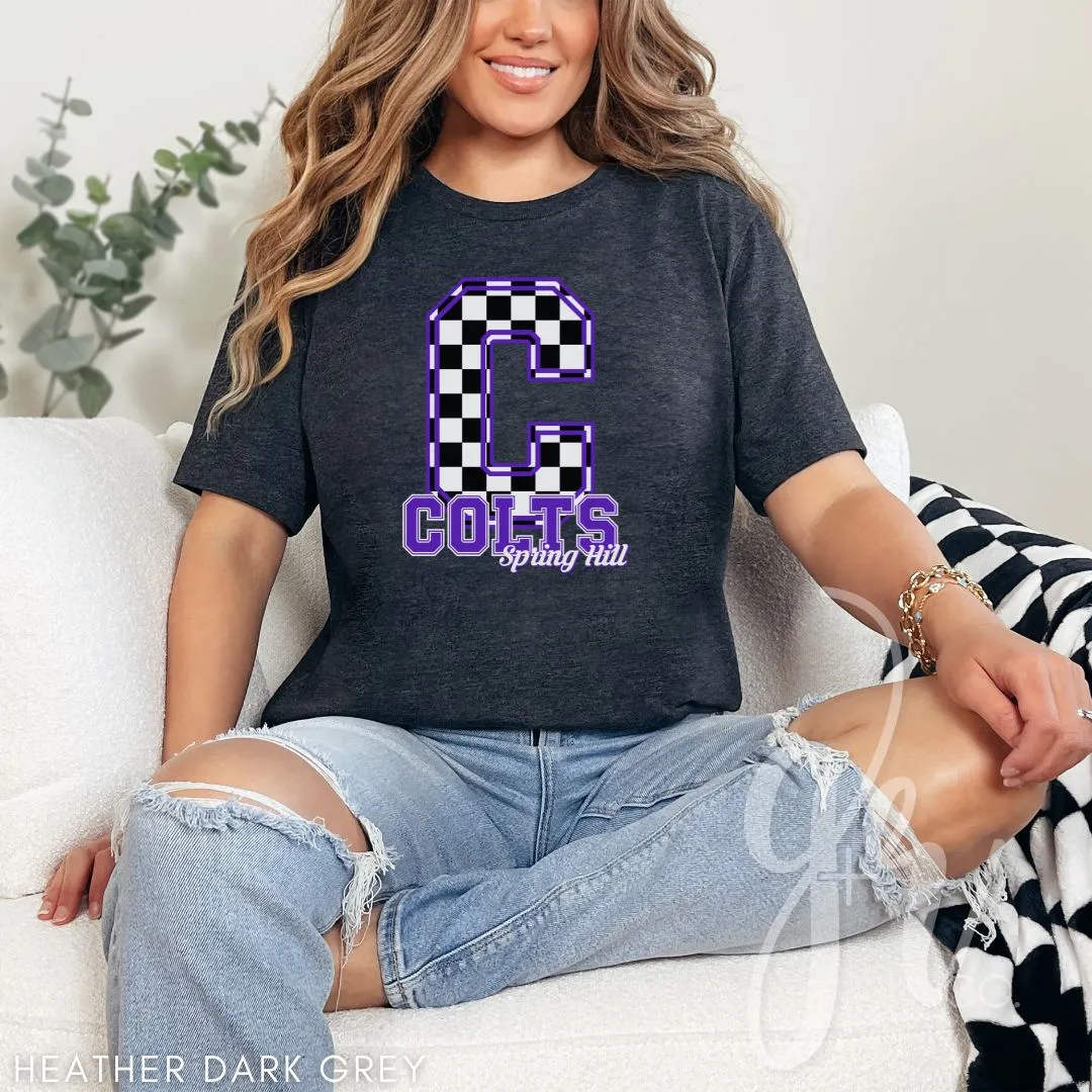 Spring Hill Colts - Checkered (Tees Sweatshirts)