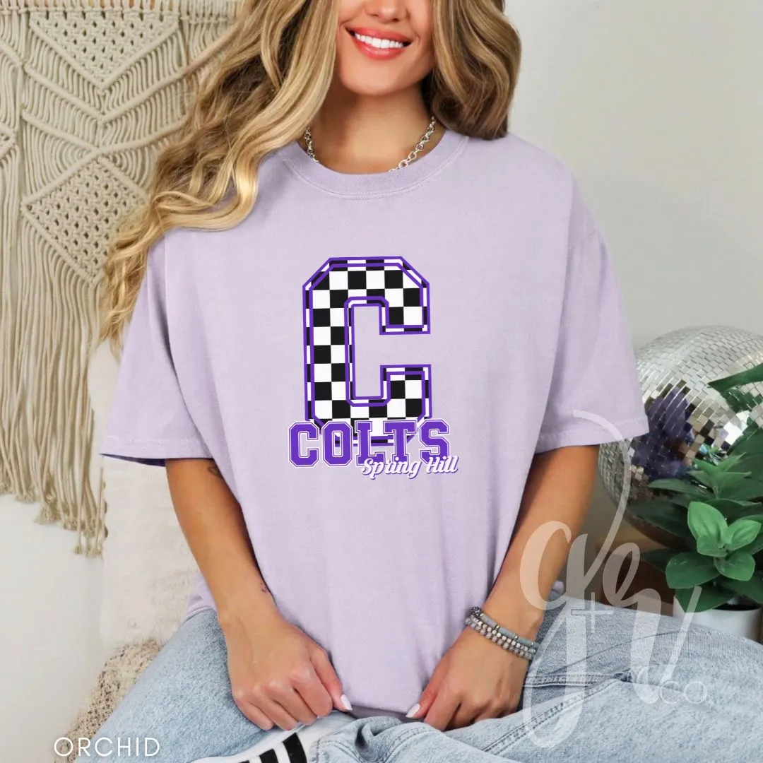 Spring Hill Colts - Checkered (Tees Sweatshirts)