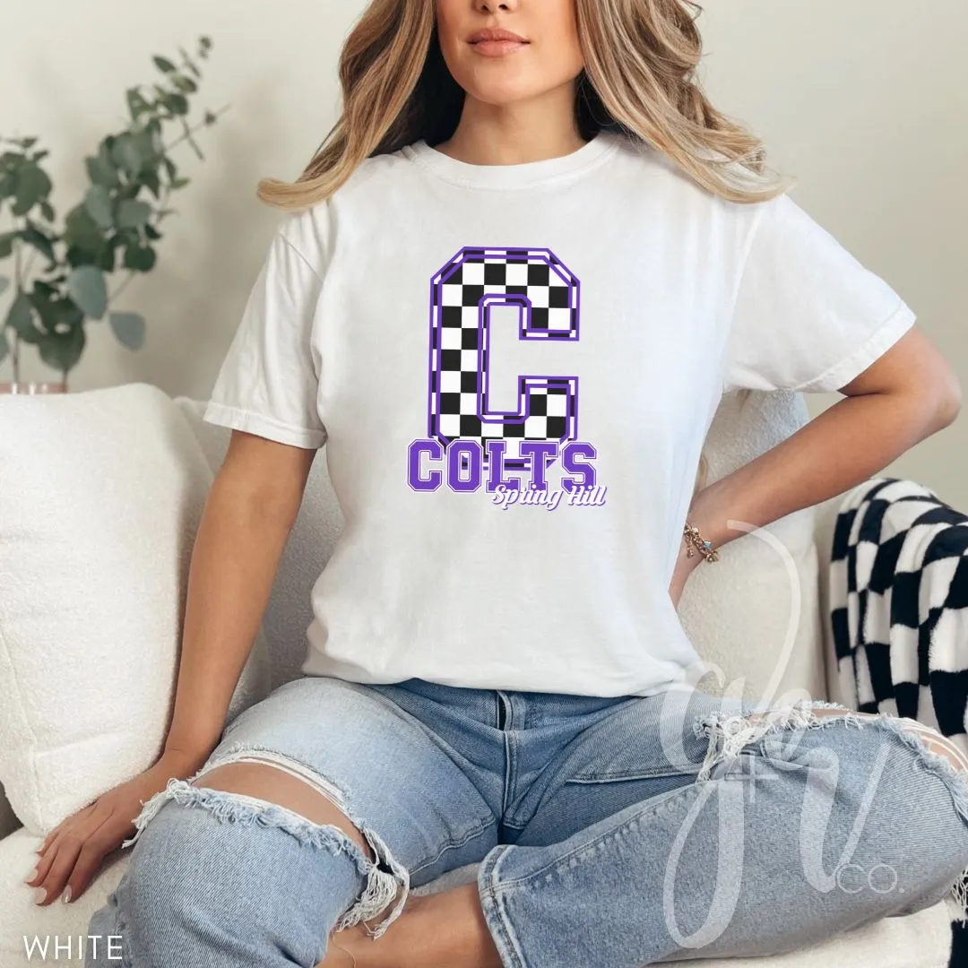 Spring Hill Colts - Checkered (Tees Sweatshirts)