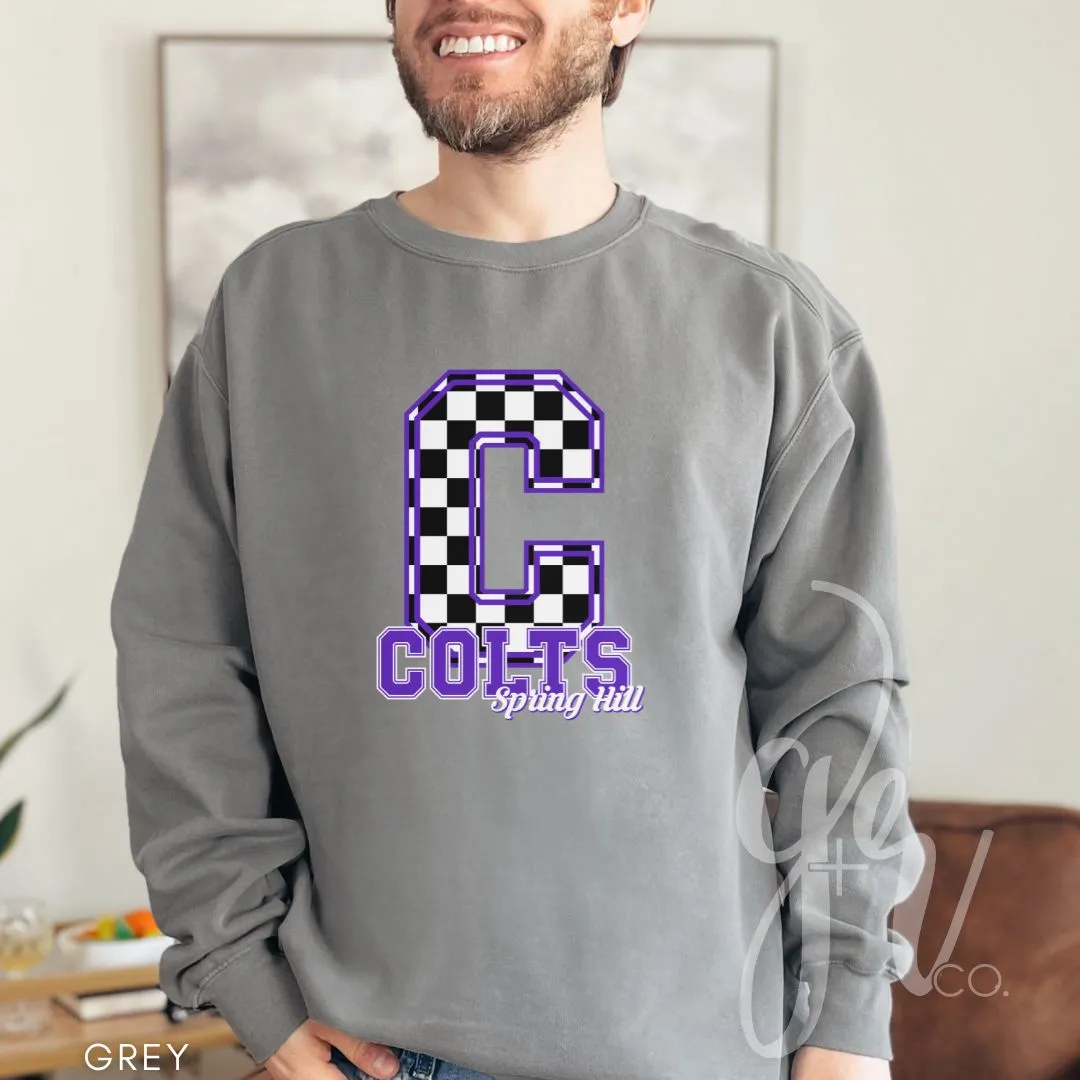 Spring Hill Colts - Checkered (Tees Sweatshirts)