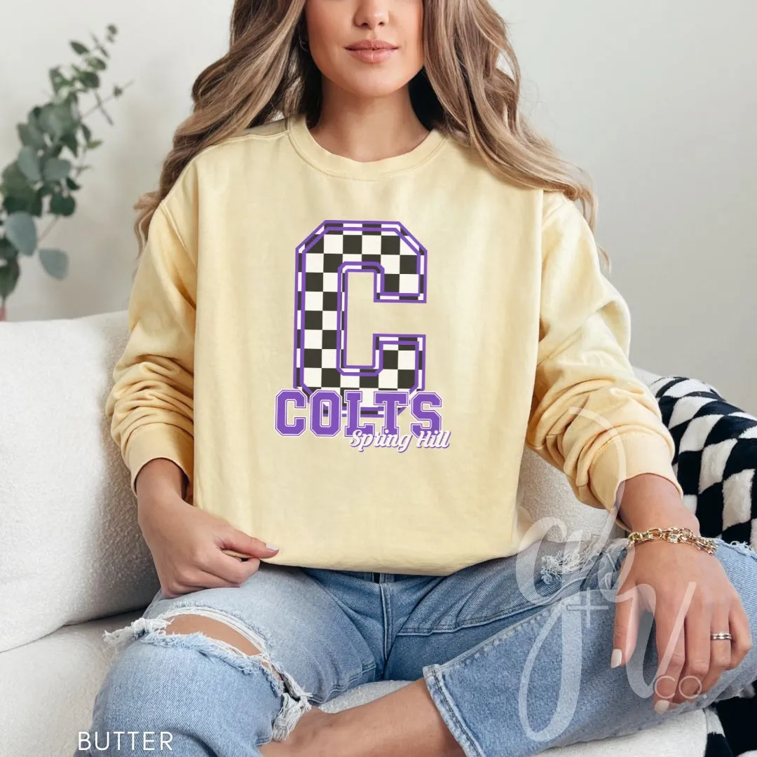 Spring Hill Colts - Checkered (Tees Sweatshirts)