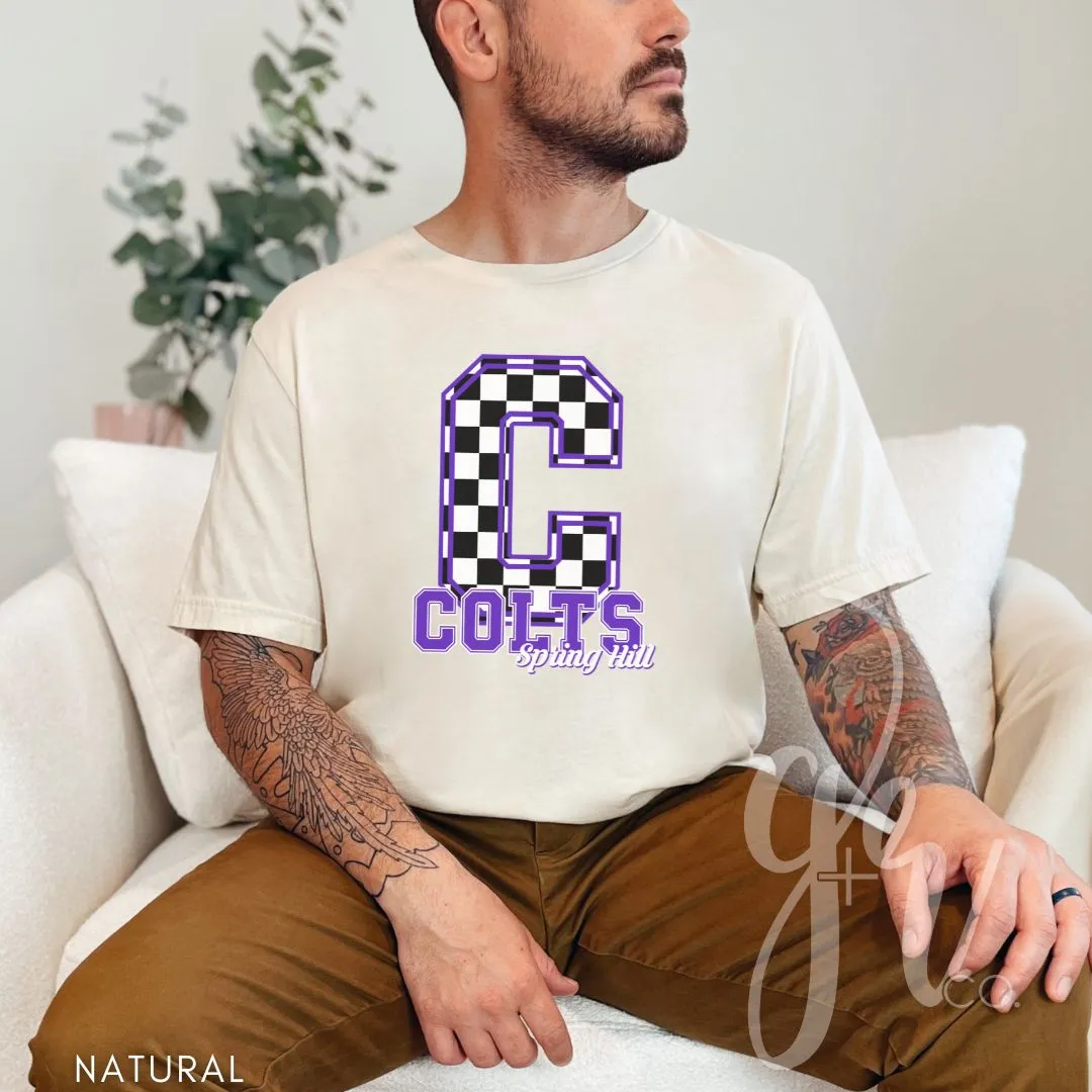 Spring Hill Colts - Checkered (Tees Sweatshirts)