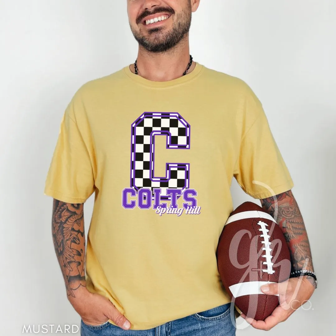Spring Hill Colts - Checkered (Tees Sweatshirts)