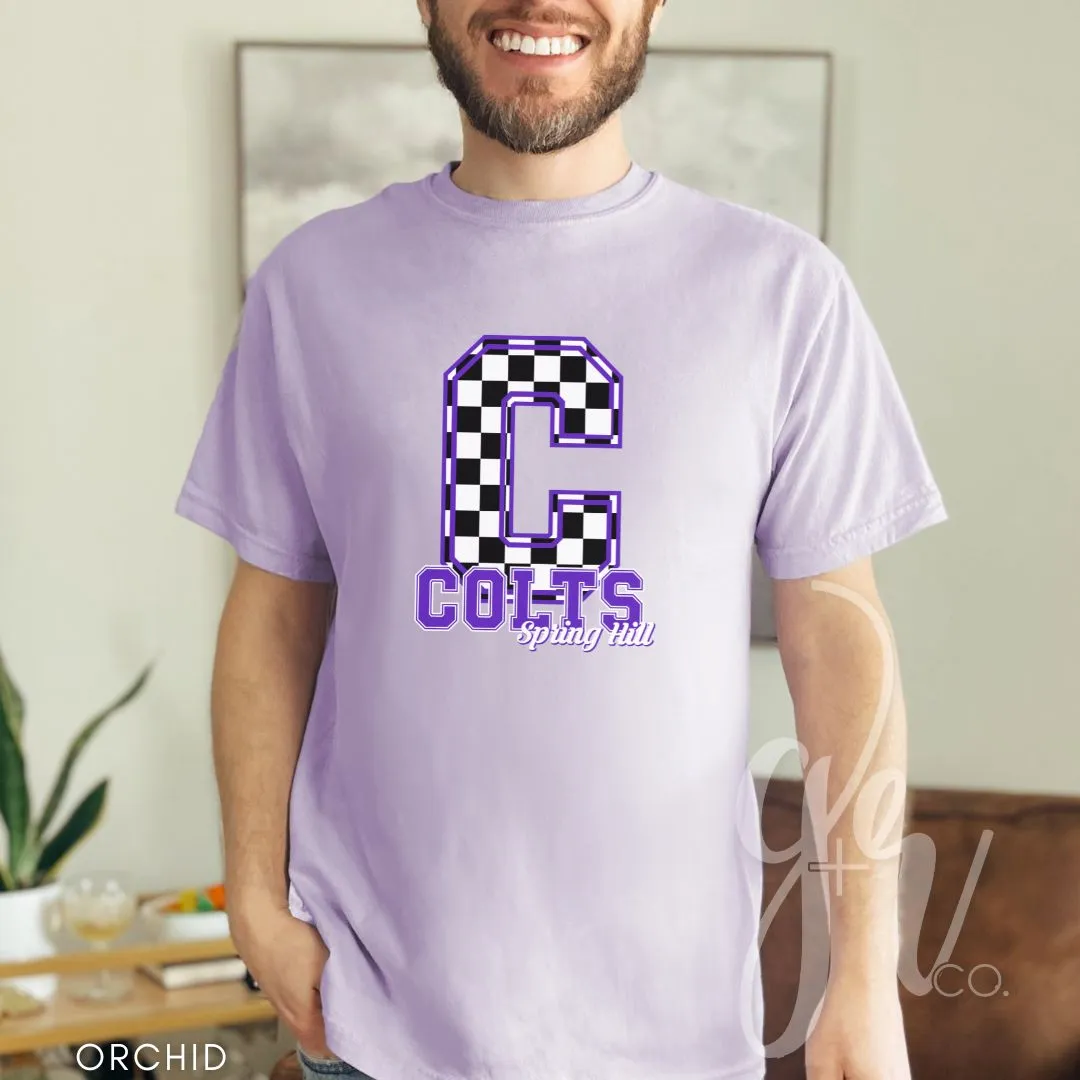 Spring Hill Colts - Checkered (Tees Sweatshirts)