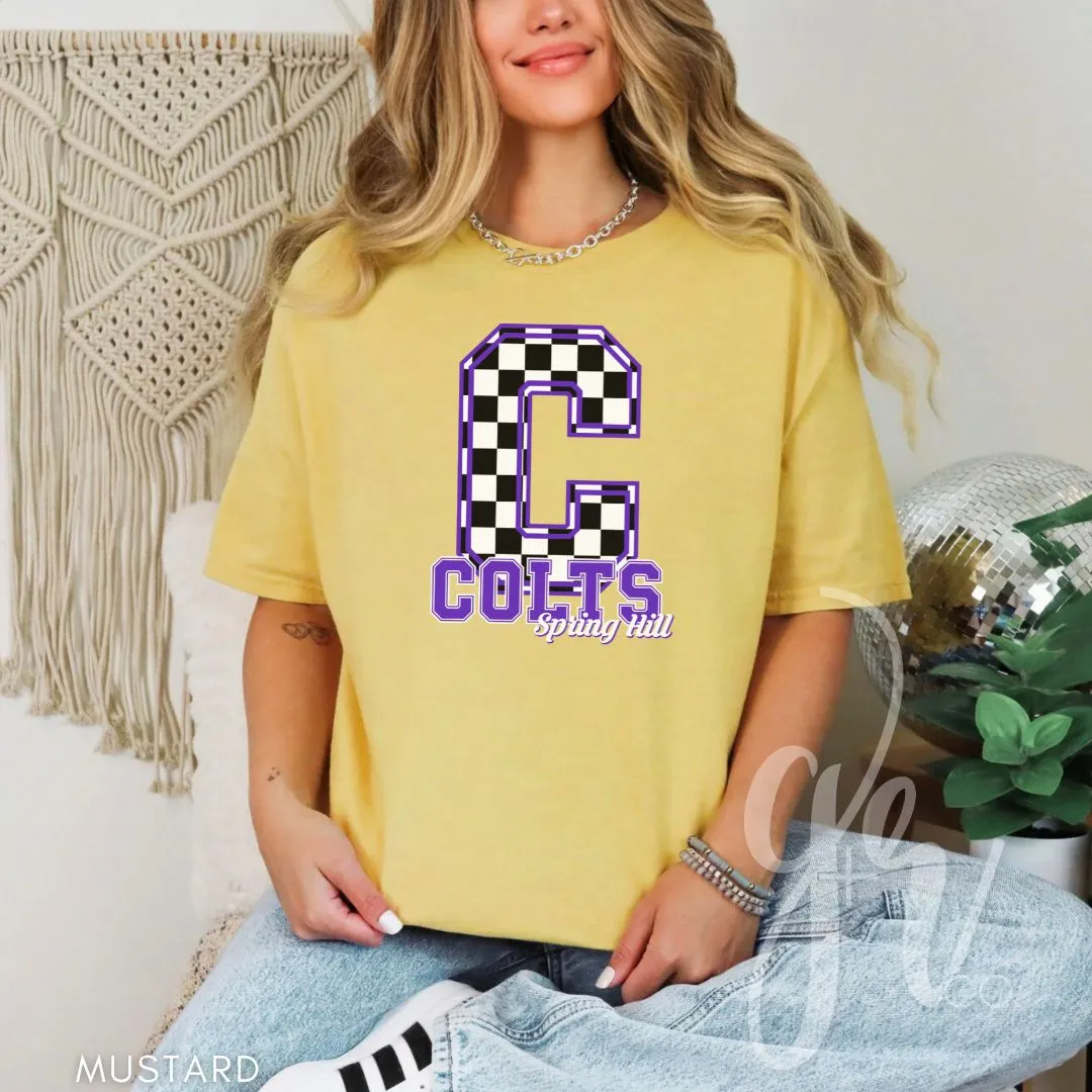 Spring Hill Colts - Checkered (Tees Sweatshirts)