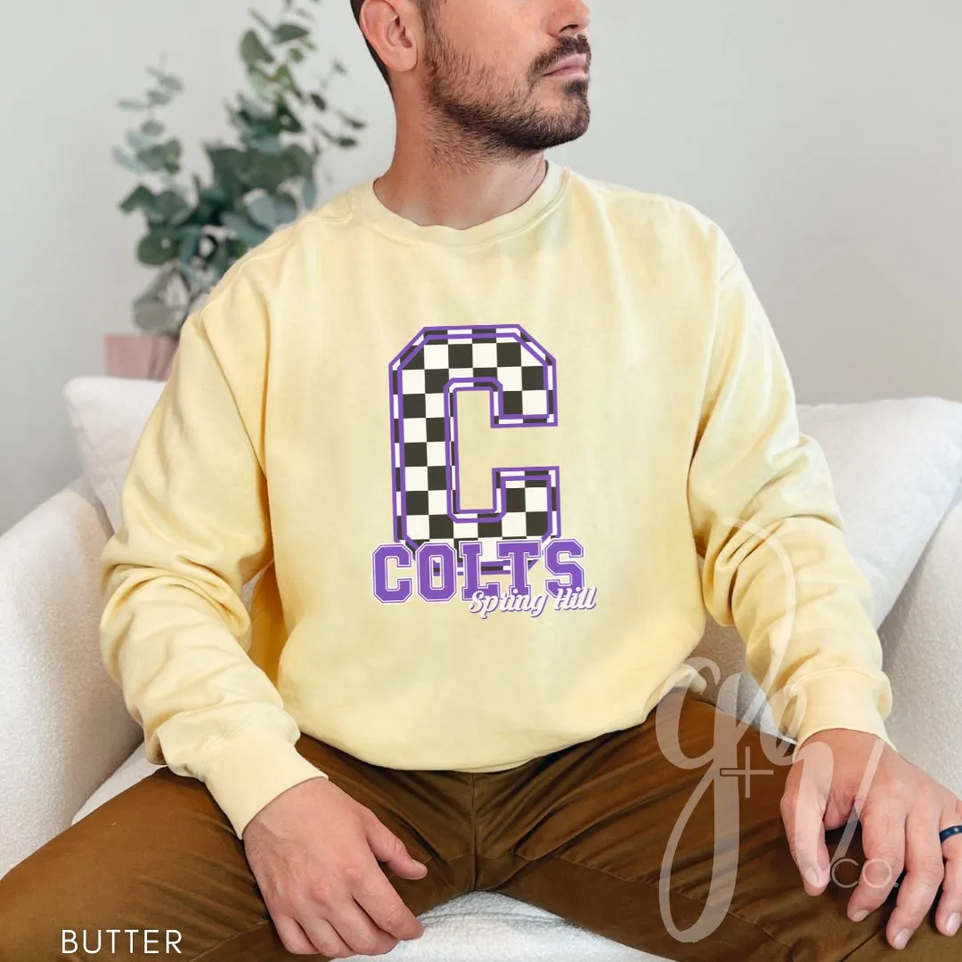 Spring Hill Colts - Checkered (Tees Sweatshirts)