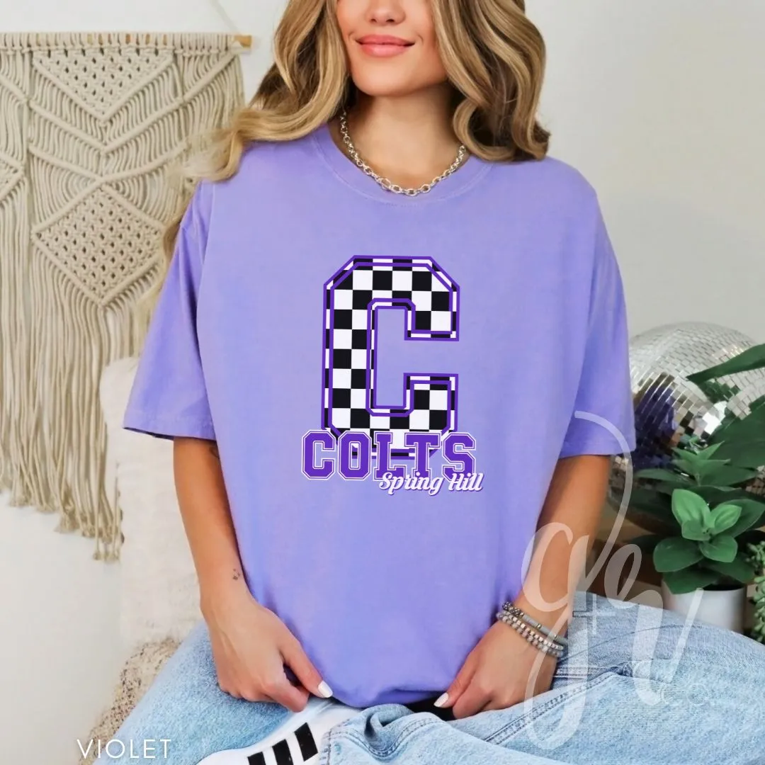 Spring Hill Colts - Checkered (Tees Sweatshirts)