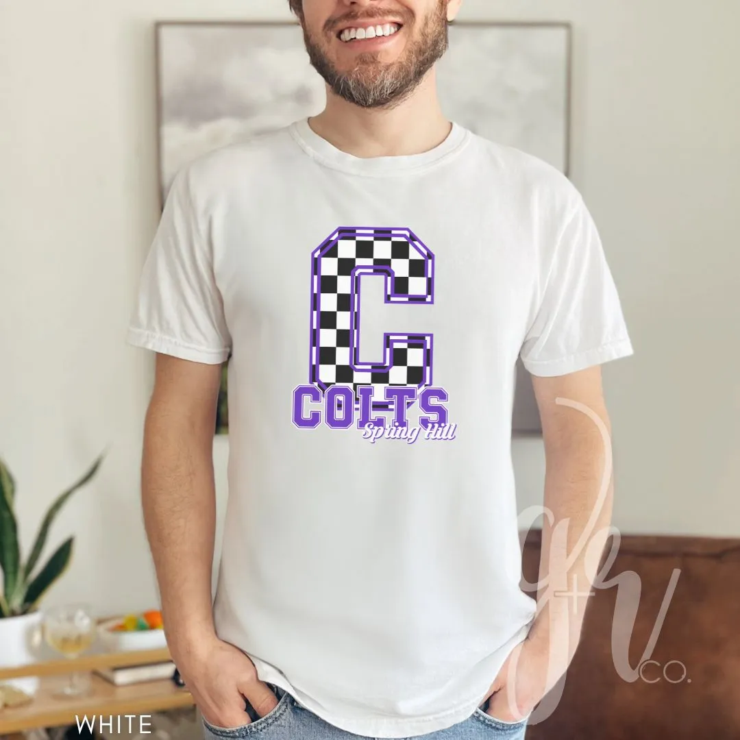 Spring Hill Colts - Checkered (Tees Sweatshirts)