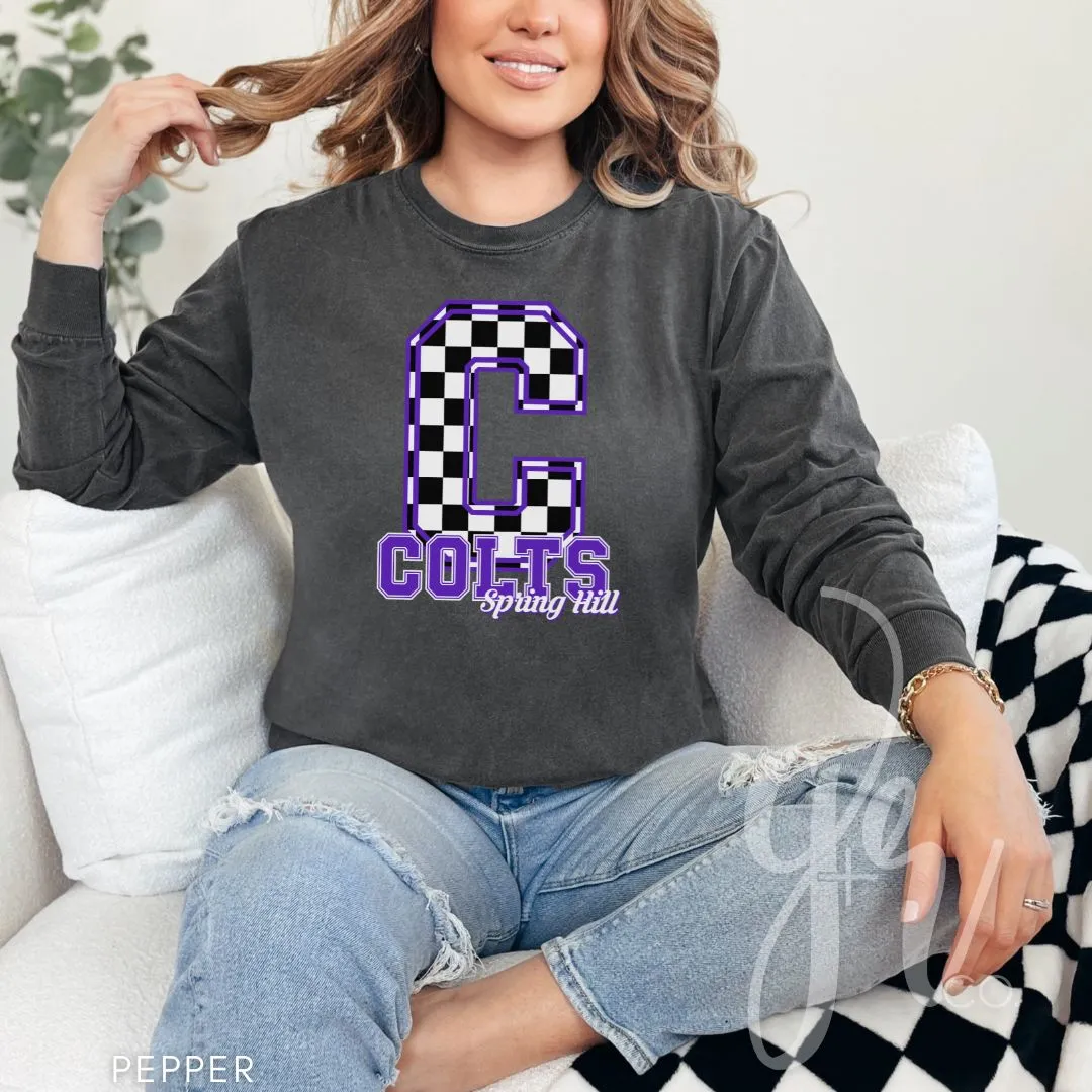 Spring Hill Colts - Checkered (Tees Sweatshirts)