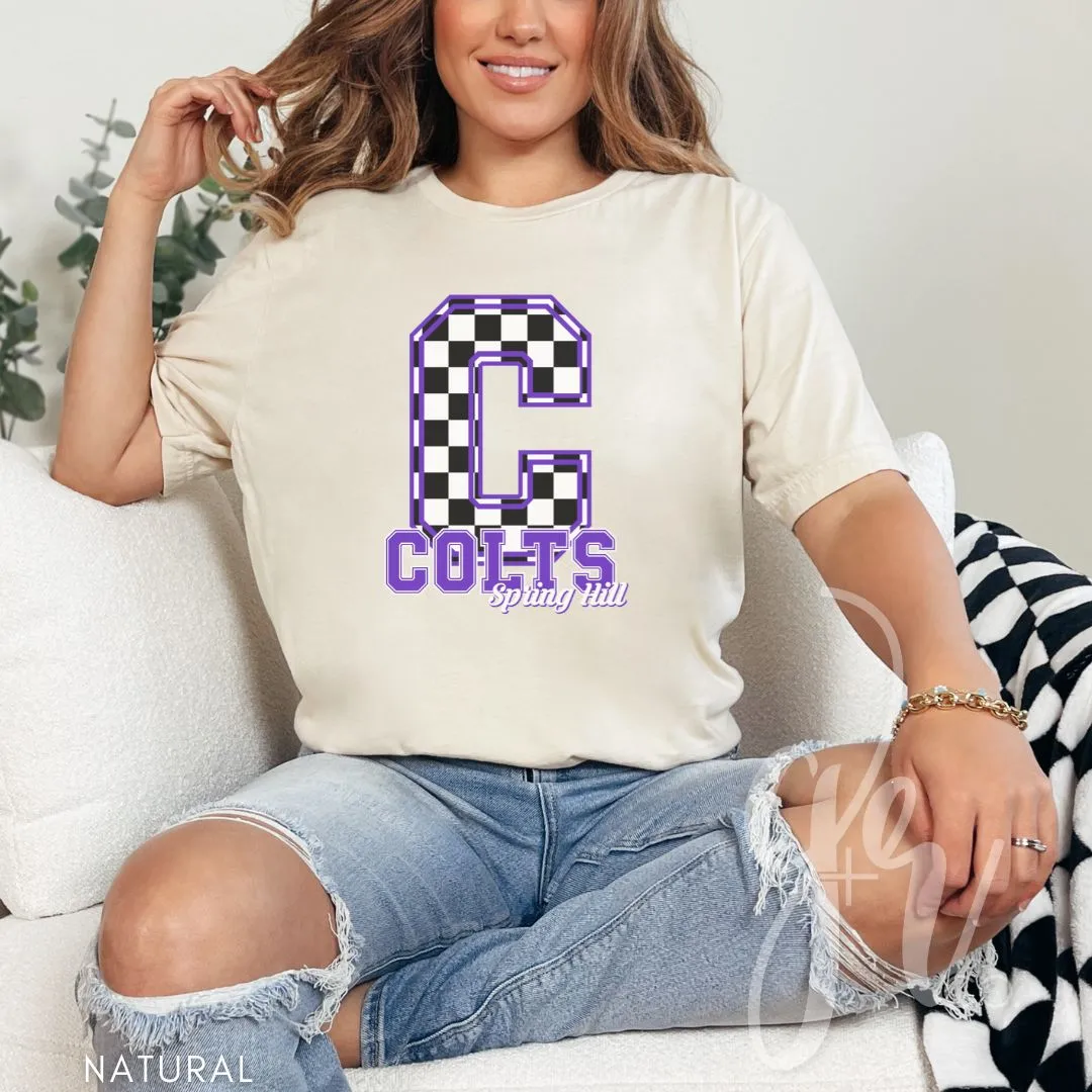 Spring Hill Colts - Checkered (Tees Sweatshirts)