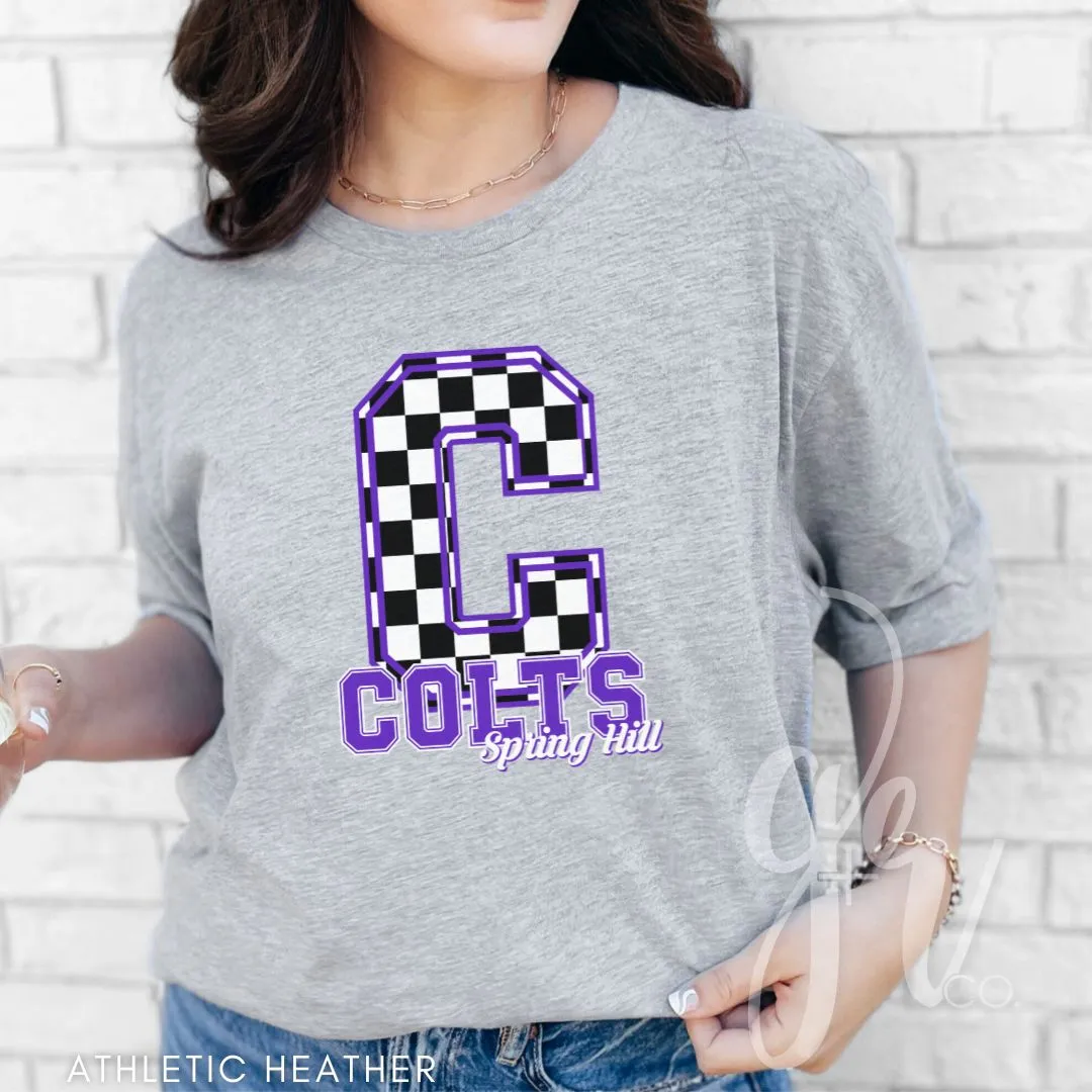 Spring Hill Colts - Checkered (Tees Sweatshirts)