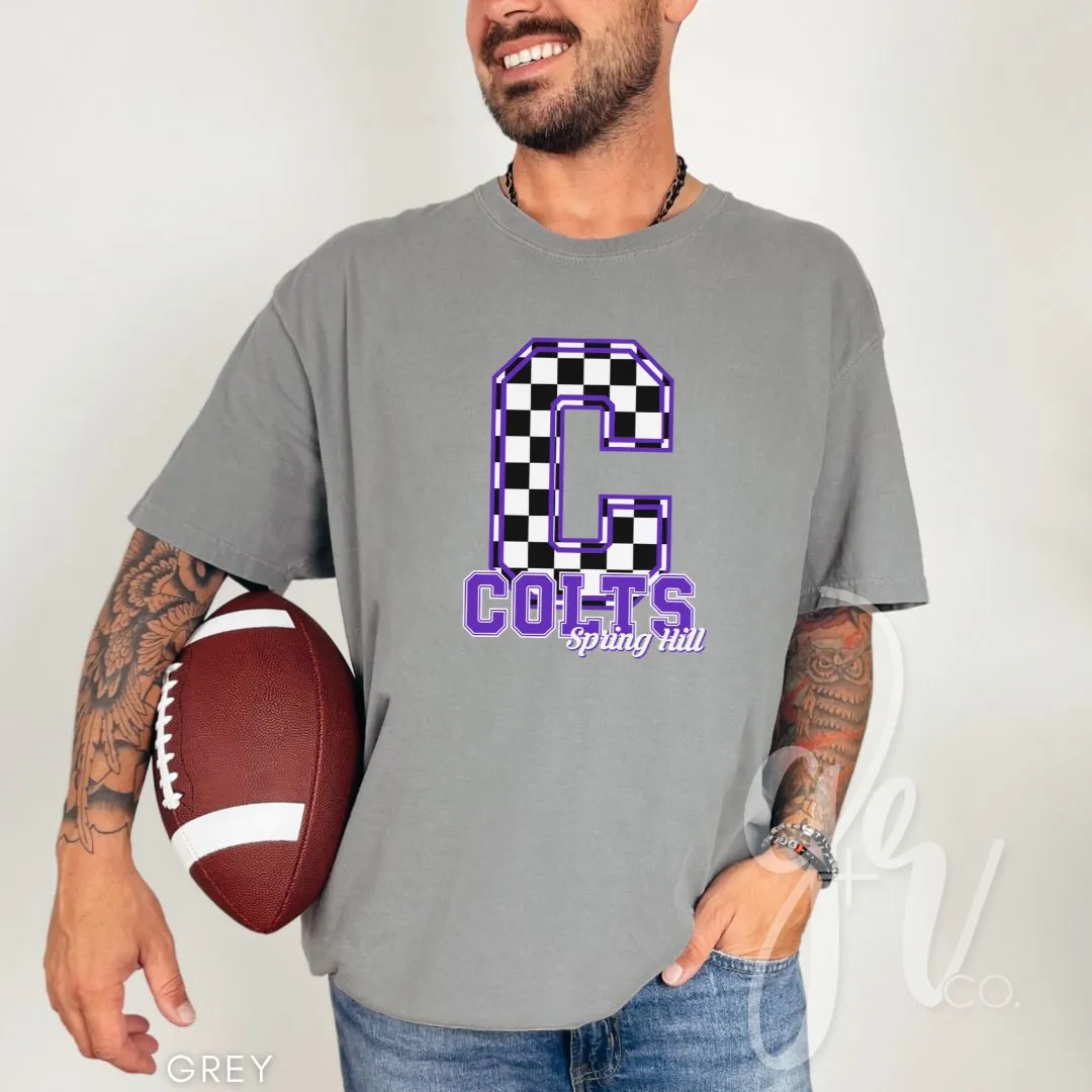 Spring Hill Colts - Checkered (Tees Sweatshirts)