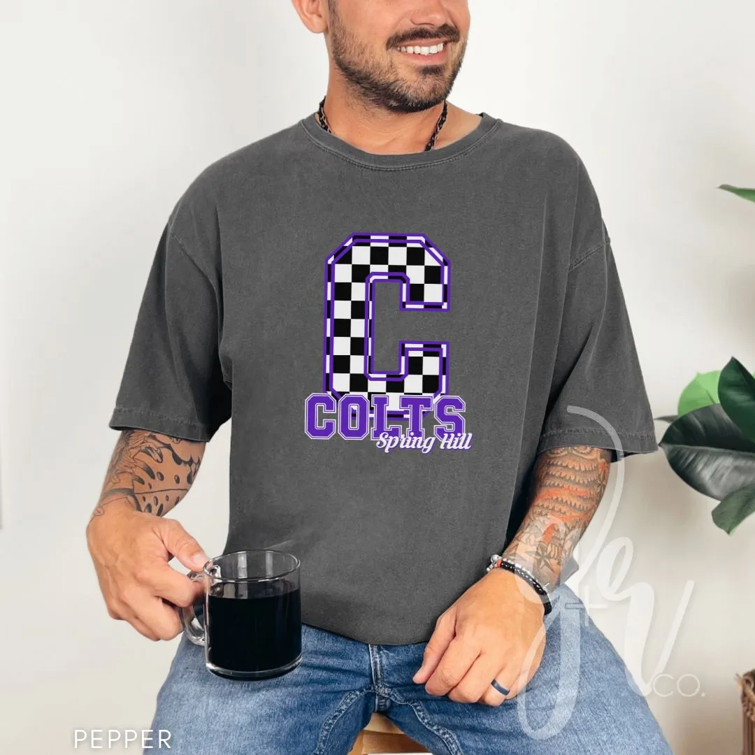 Spring Hill Colts - Checkered (Tees Sweatshirts)