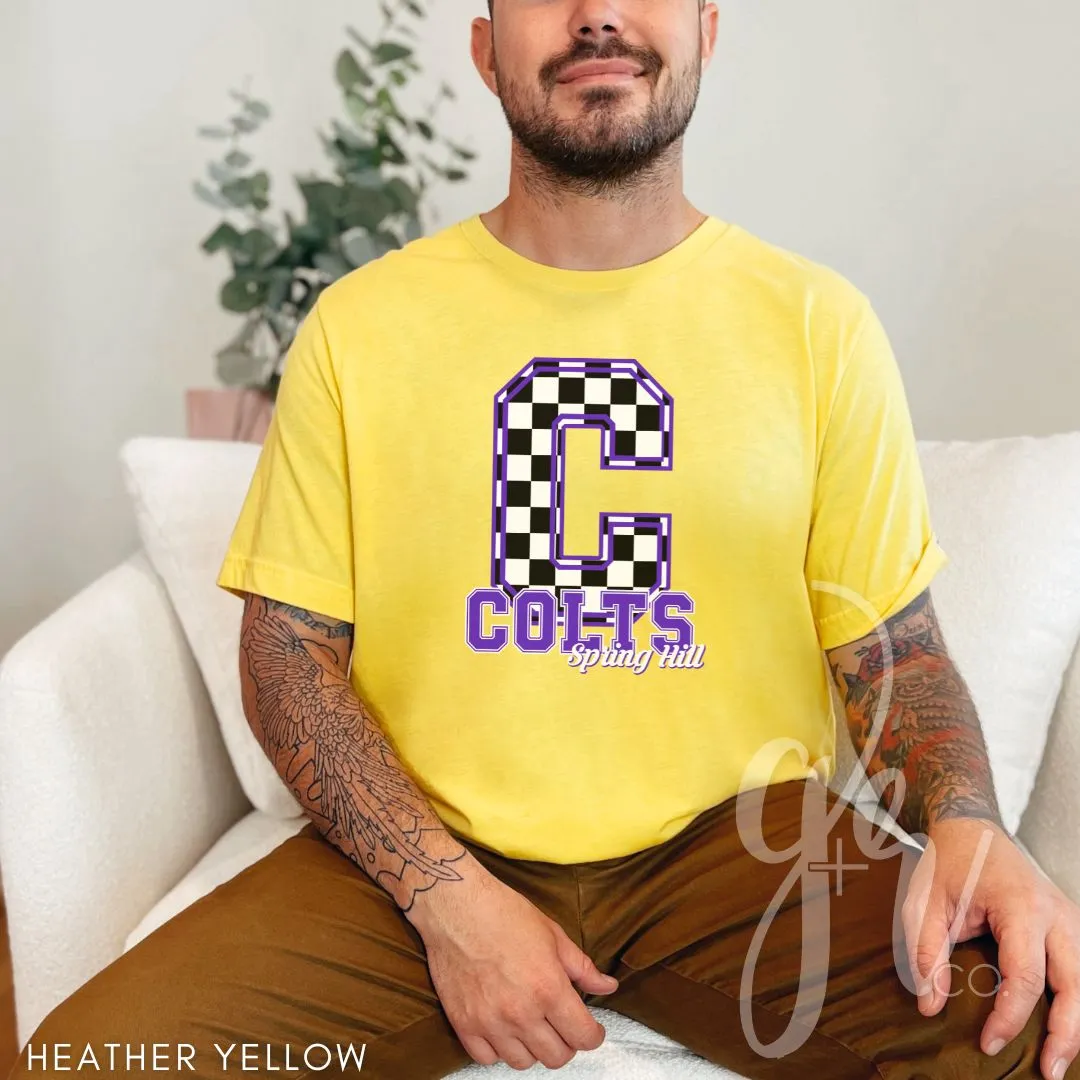 Spring Hill Colts - Checkered (Tees Sweatshirts)