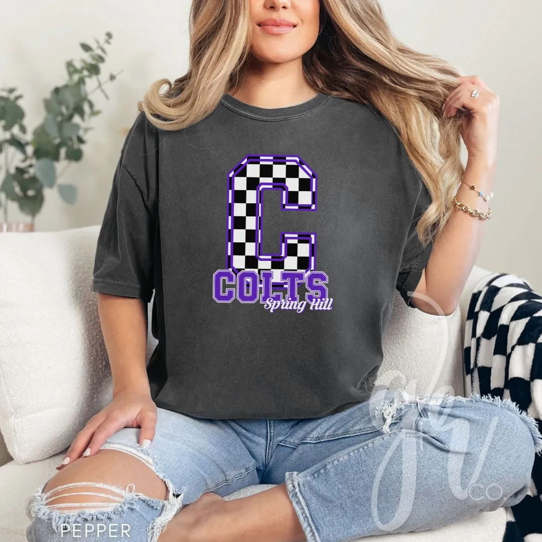 Spring Hill Colts - Checkered (Tees Sweatshirts)