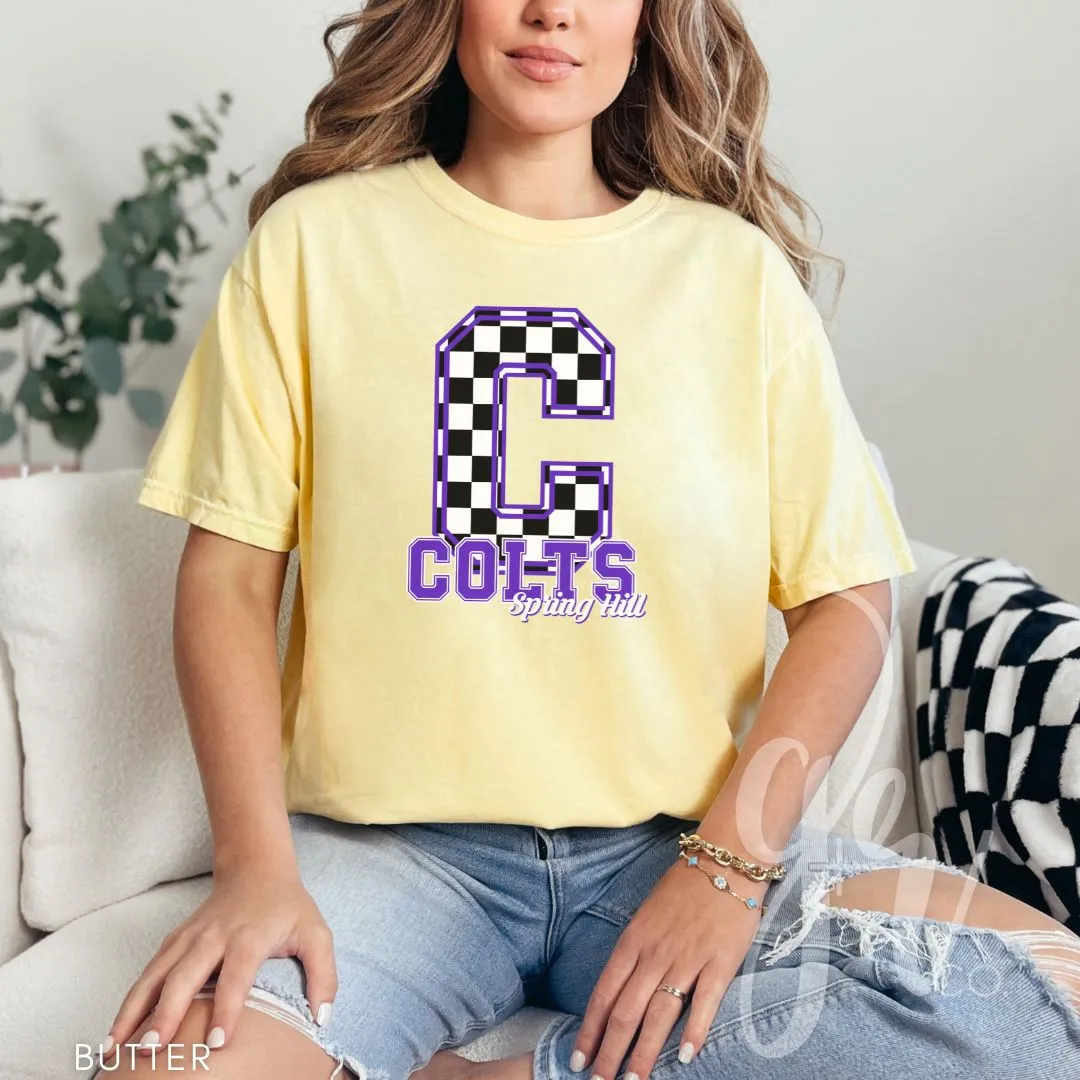 Spring Hill Colts - Checkered (Tees Sweatshirts)