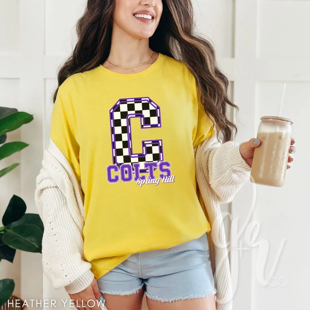 Spring Hill Colts - Checkered (Tees Sweatshirts)