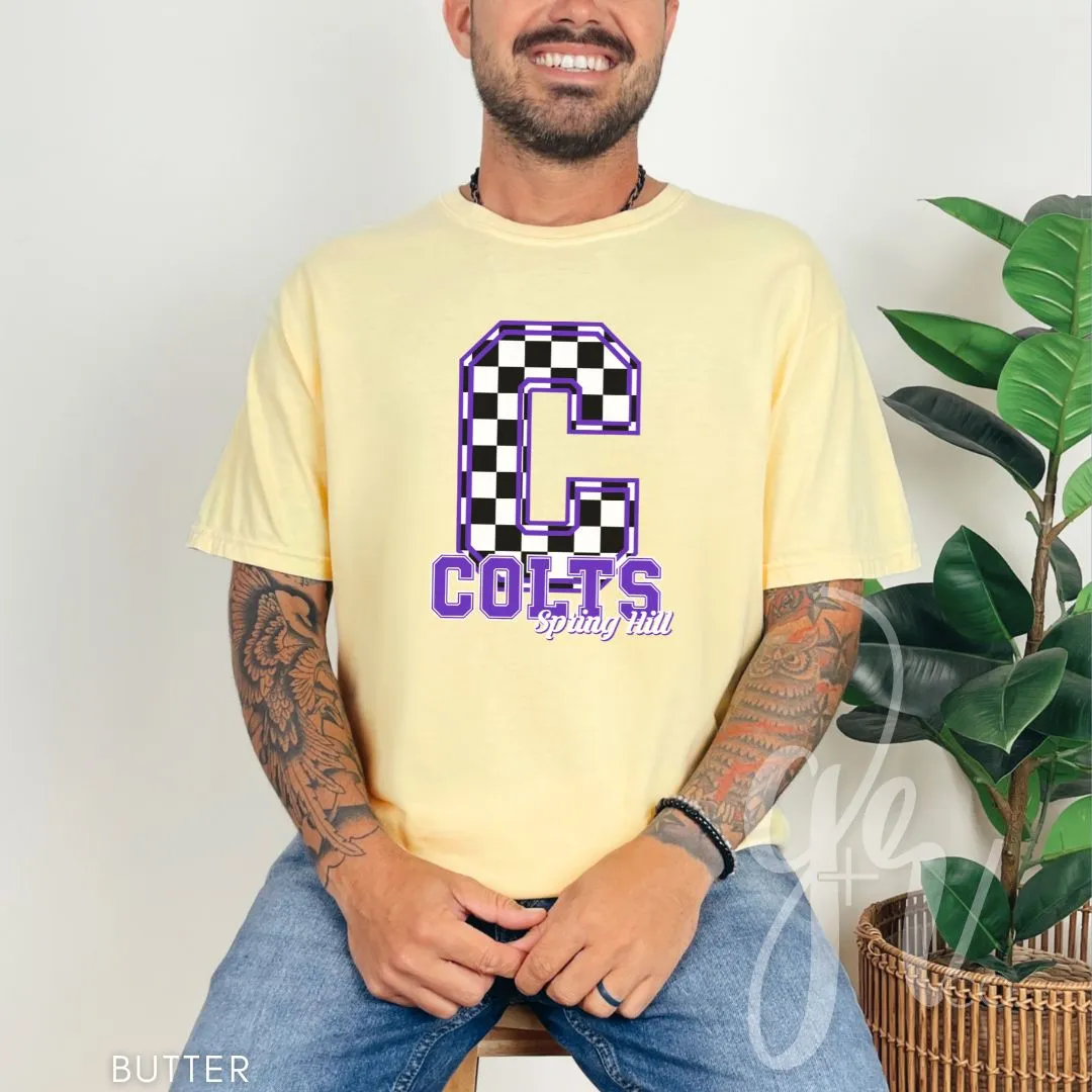 Spring Hill Colts - Checkered (Tees Sweatshirts)