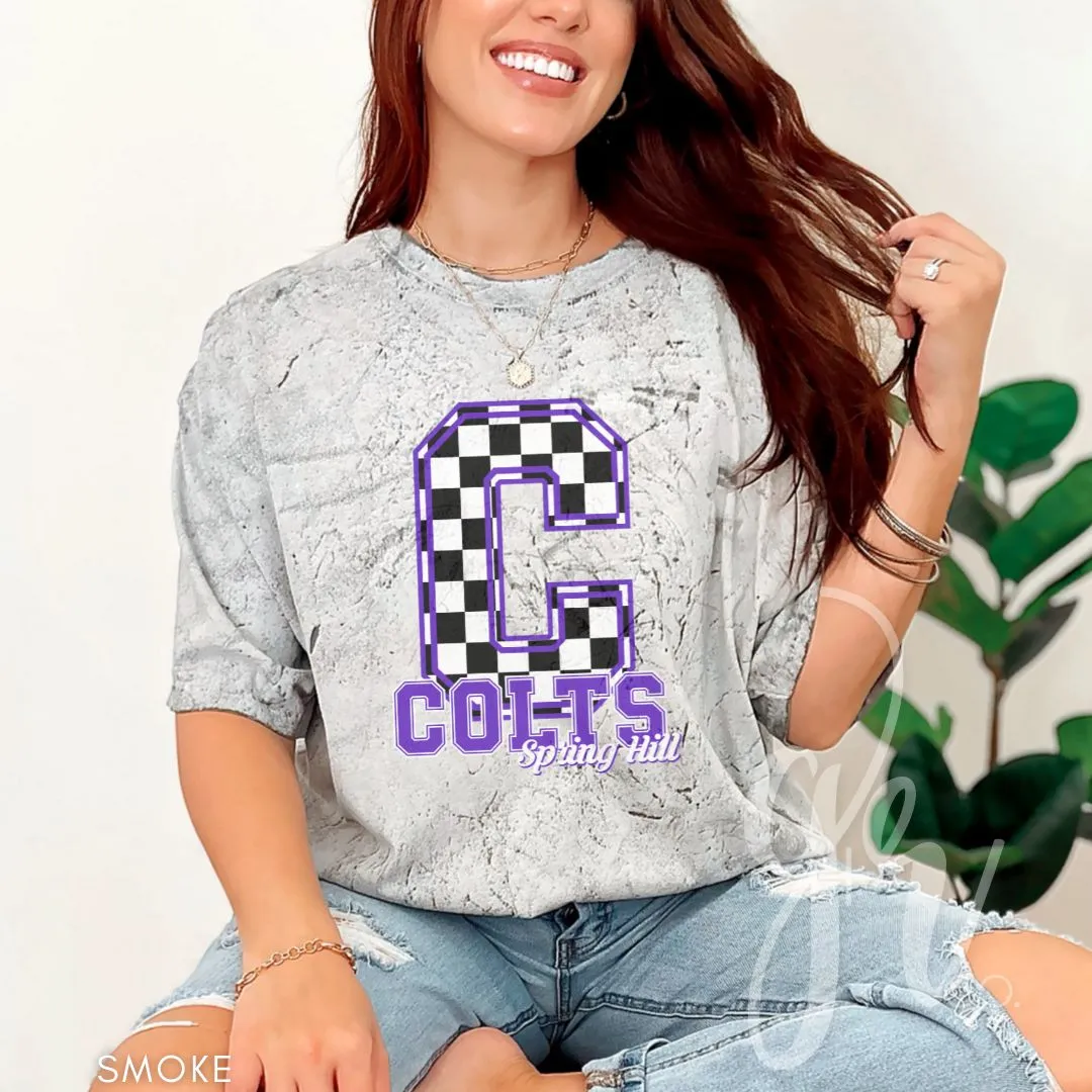 Spring Hill Colts - Checkered (Tees Sweatshirts)