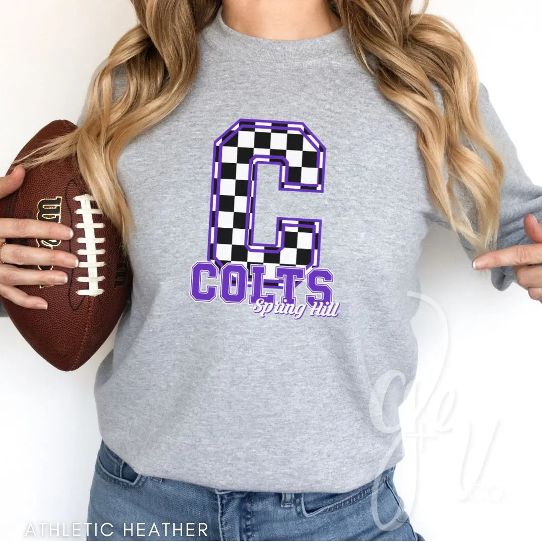 Spring Hill Colts - Checkered (Tees Sweatshirts)