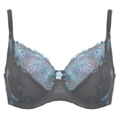 St Tropez Full Cup Bra In Slate/ Blue - Pour Moi