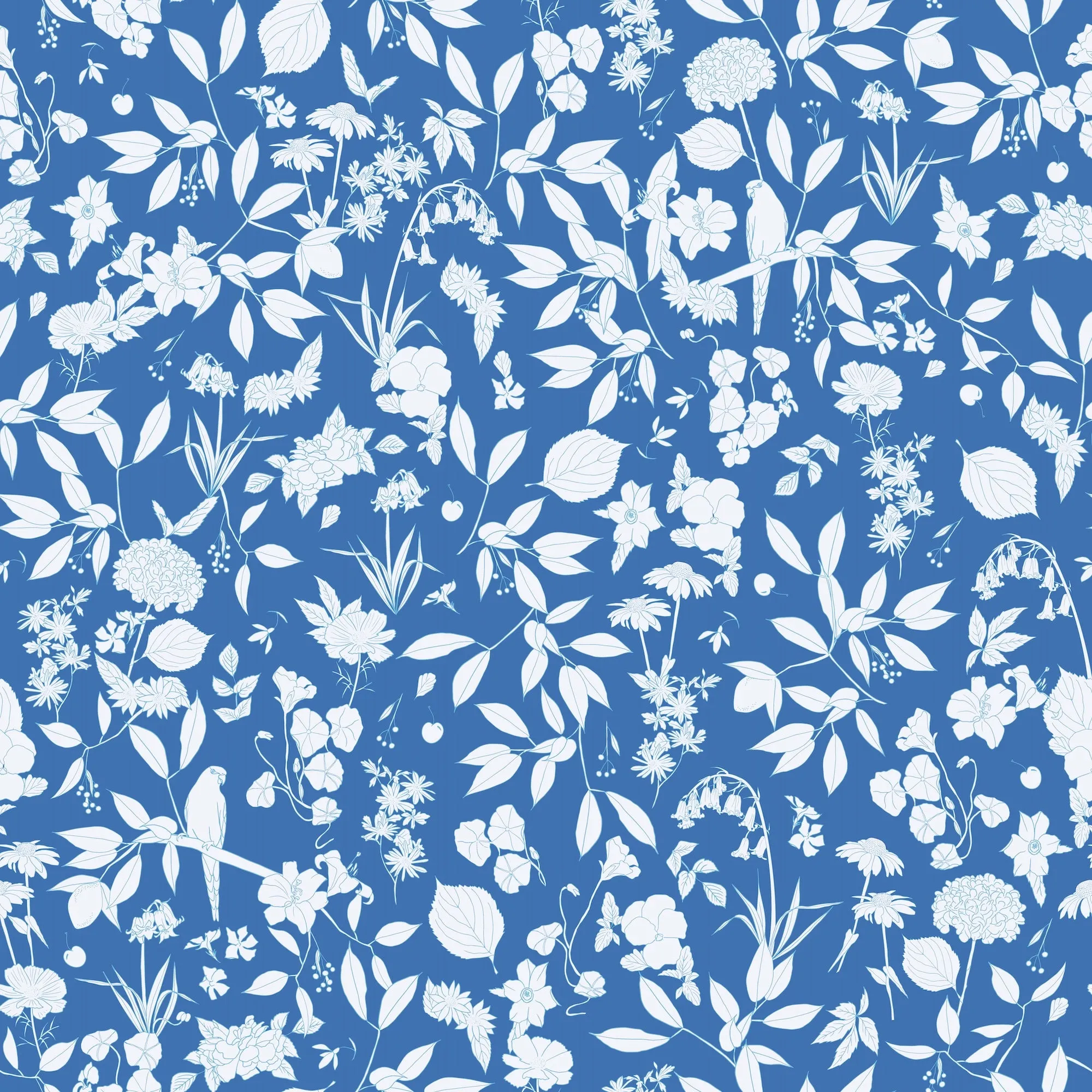 Stacey Dress in Azul Wildflower
