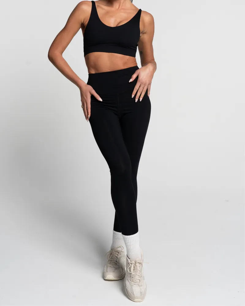 Staple Full Length Leggings - Onyx