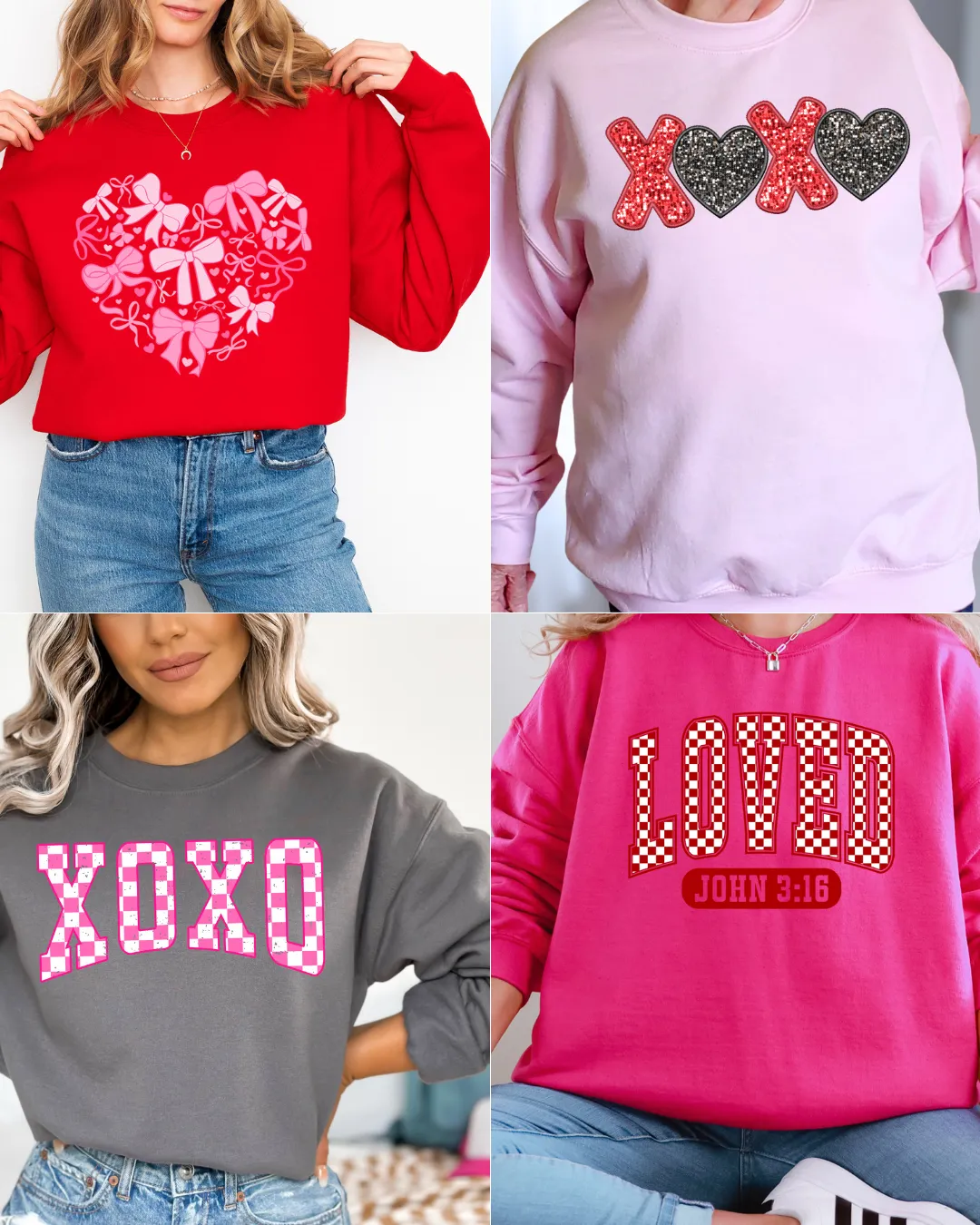 Stinkin' Cute Valentine Sweatshirt-Valentine Sweatshirt! Direct-to-Film Transfer Valentine Holiday