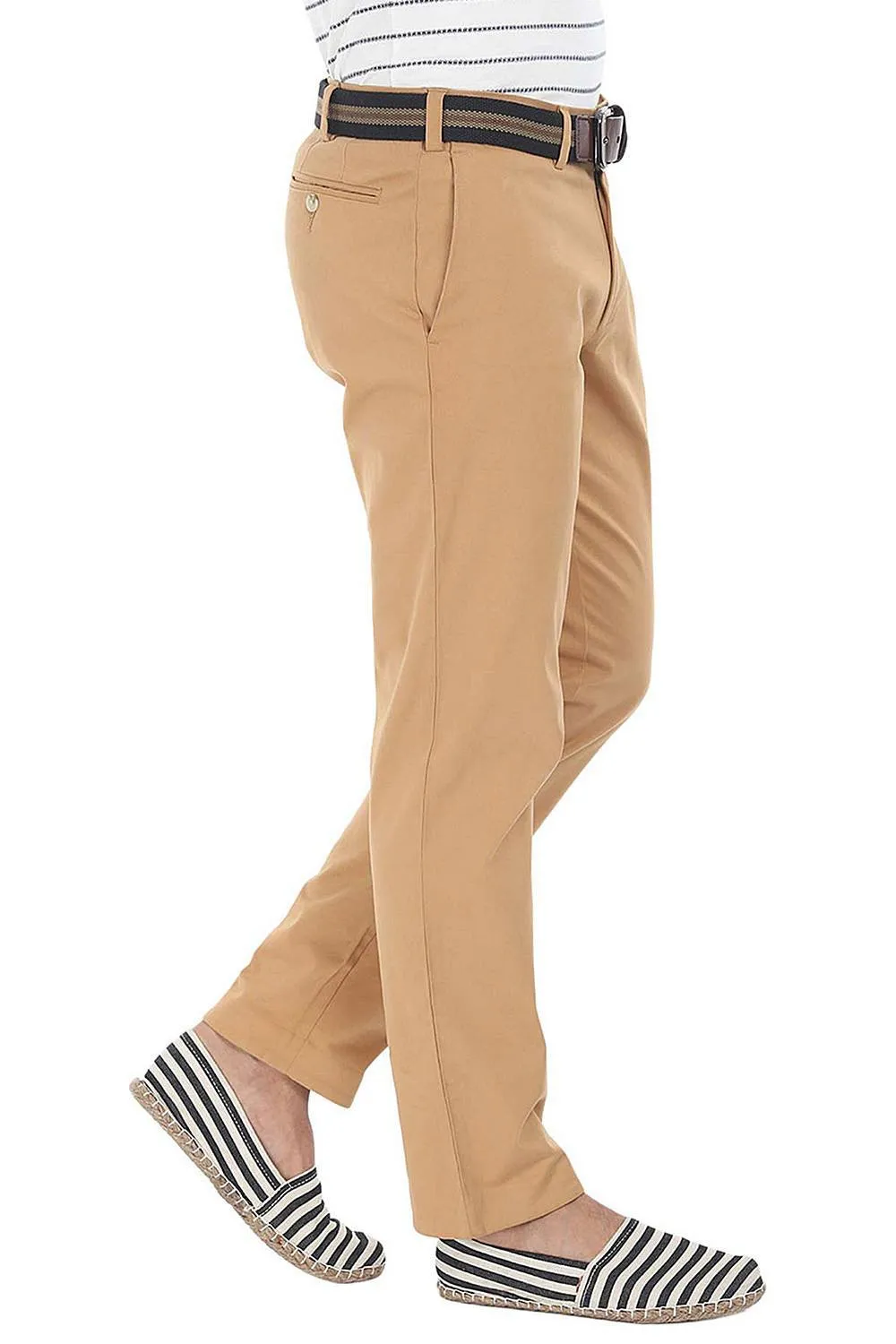 Stretchable Washed Cotton Peach Twill Chino Pants