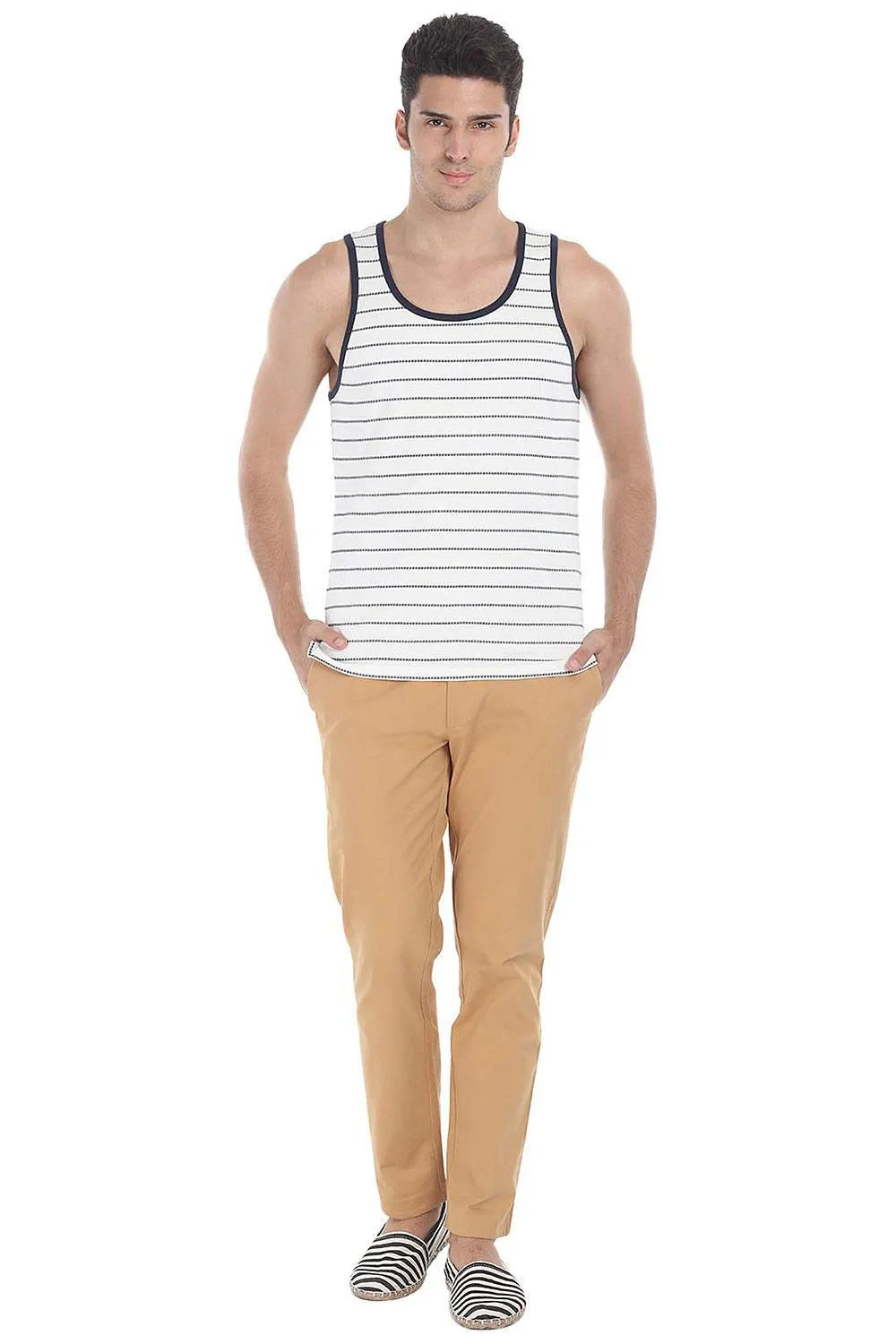 Stretchable Washed Cotton Peach Twill Chino Pants