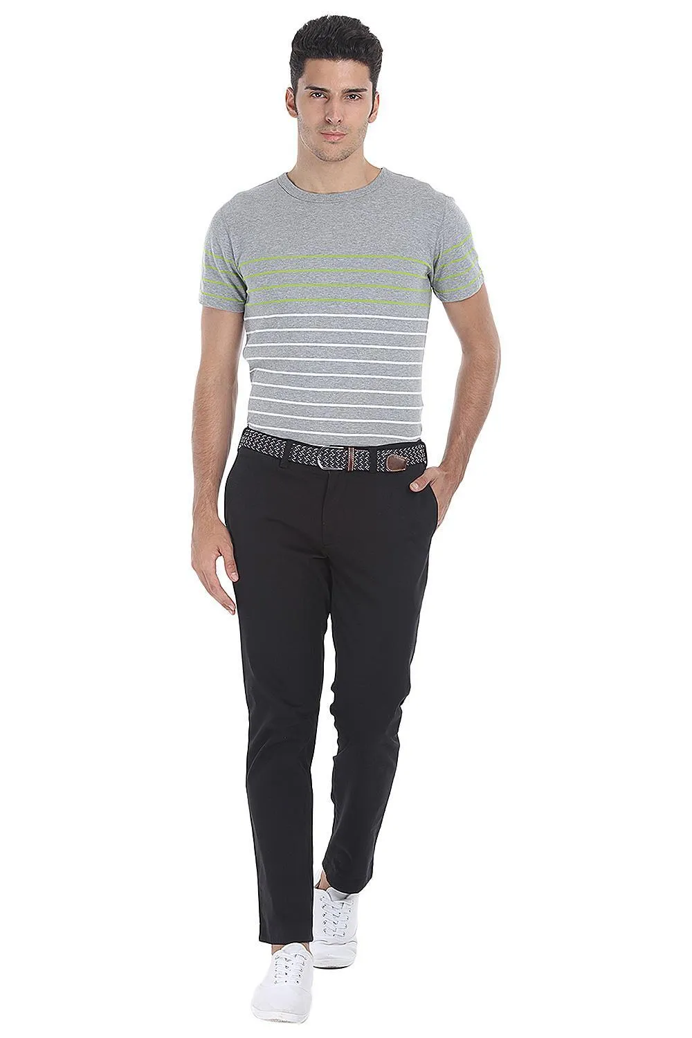 Stretchable Washed Cotton Peach Twill Chino Pants