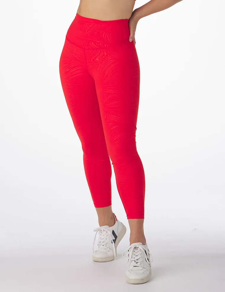 Sultry 7/8 Legging Print: Cherry Swirl Gloss