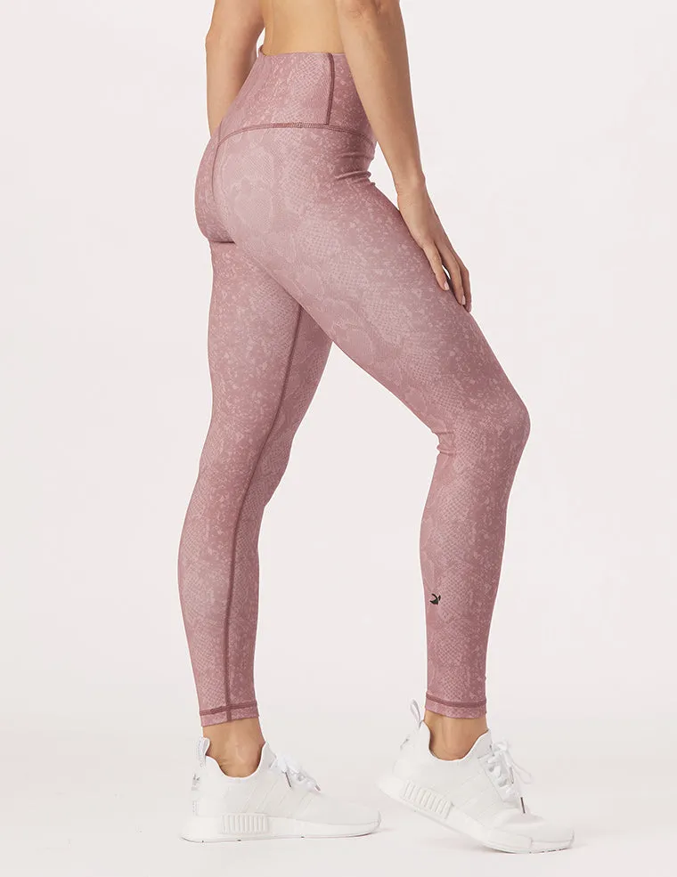 Sultry Legging Print: Lavender Bark Snake
