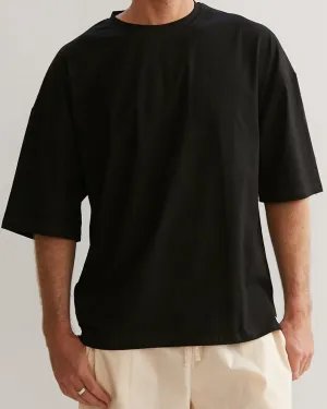 SUNRISE SLEEP TEE IN BLACK