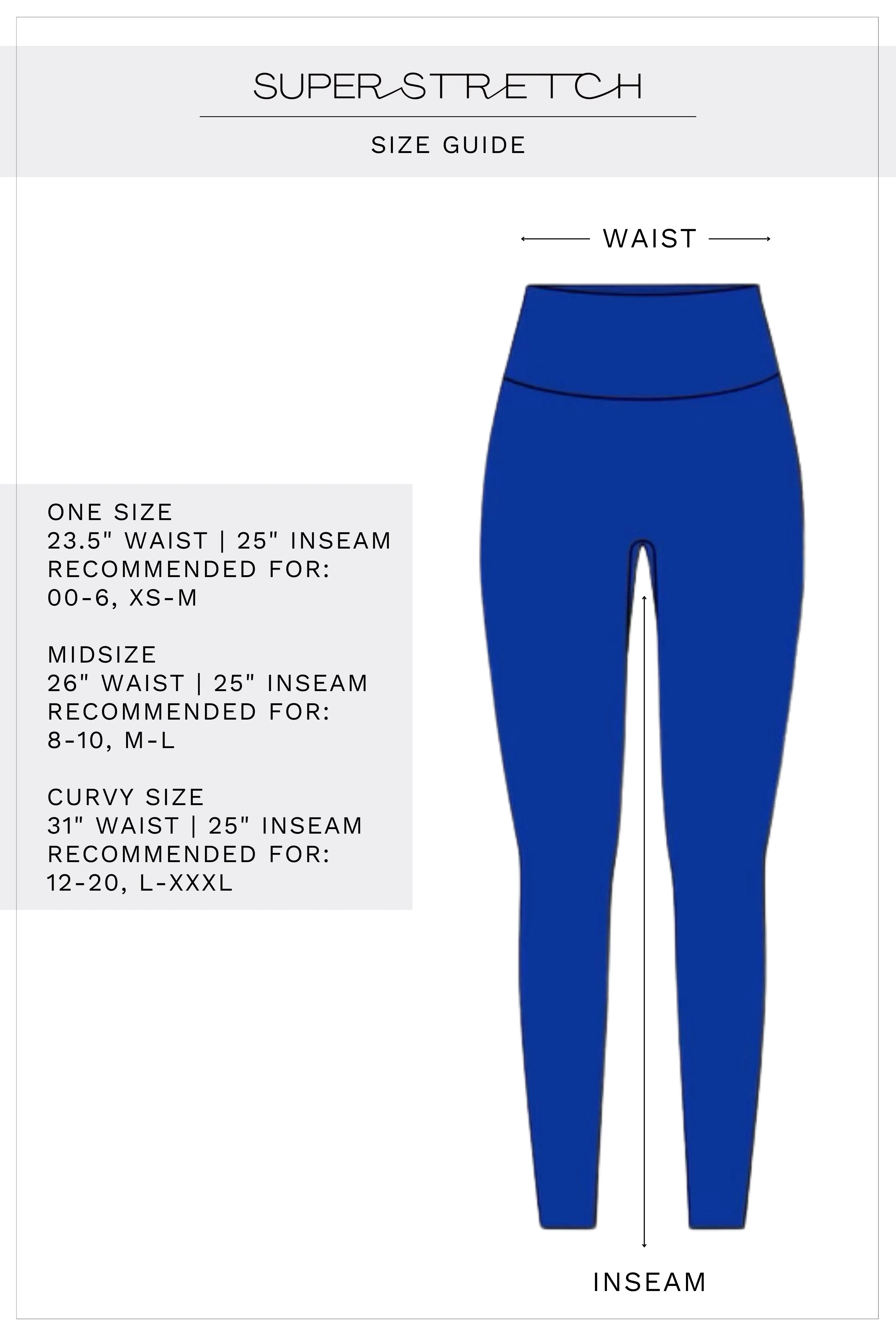 Super Stretch Ultra High-Waist Leggings Ocean (FINAL SALE)