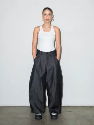 SUPER WIDE PANTS IN RAW DENIM