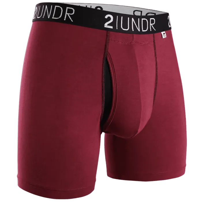 Swing Shift Boxer Brief - Burgundy