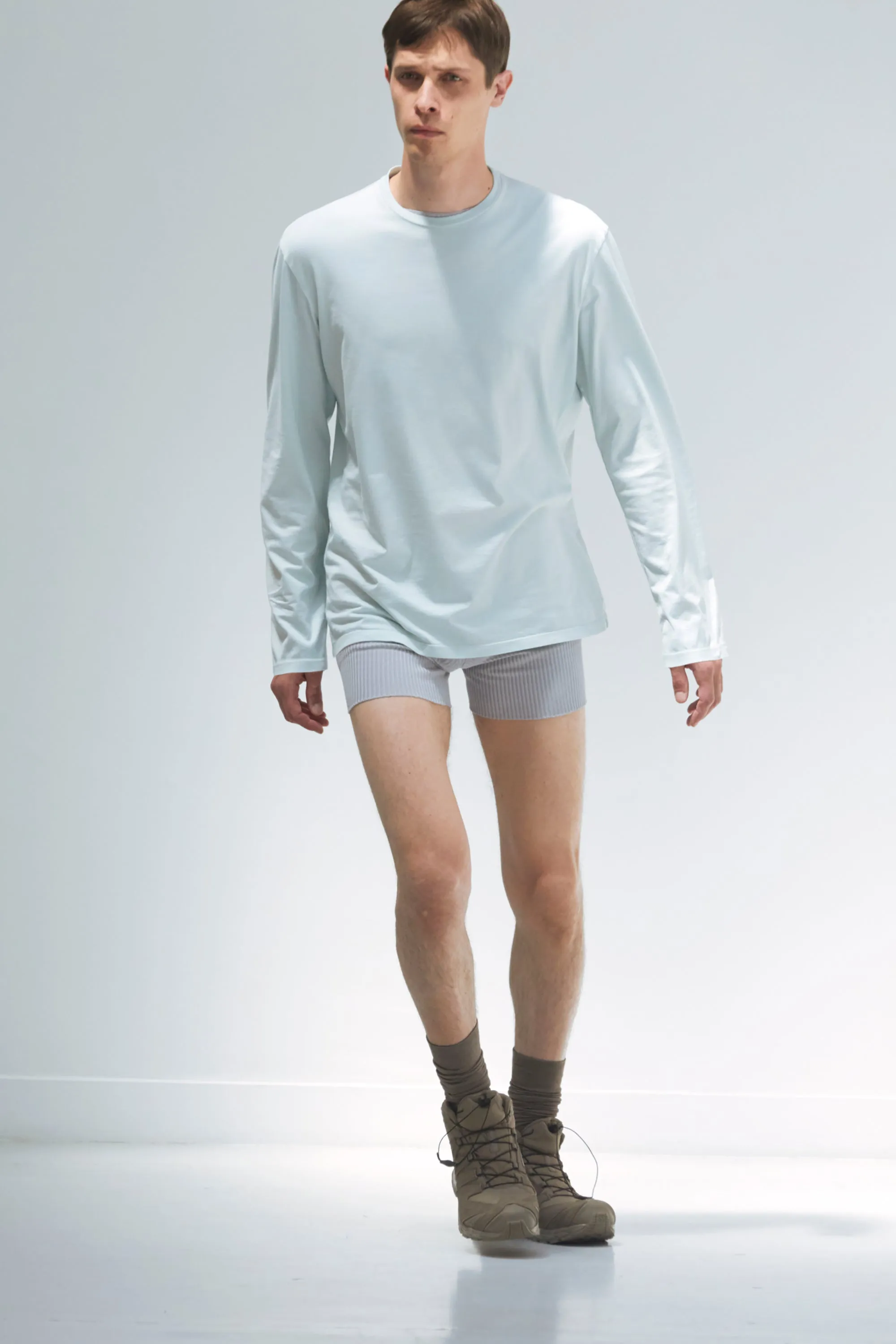 T-shirt round neck jersey cotton perle