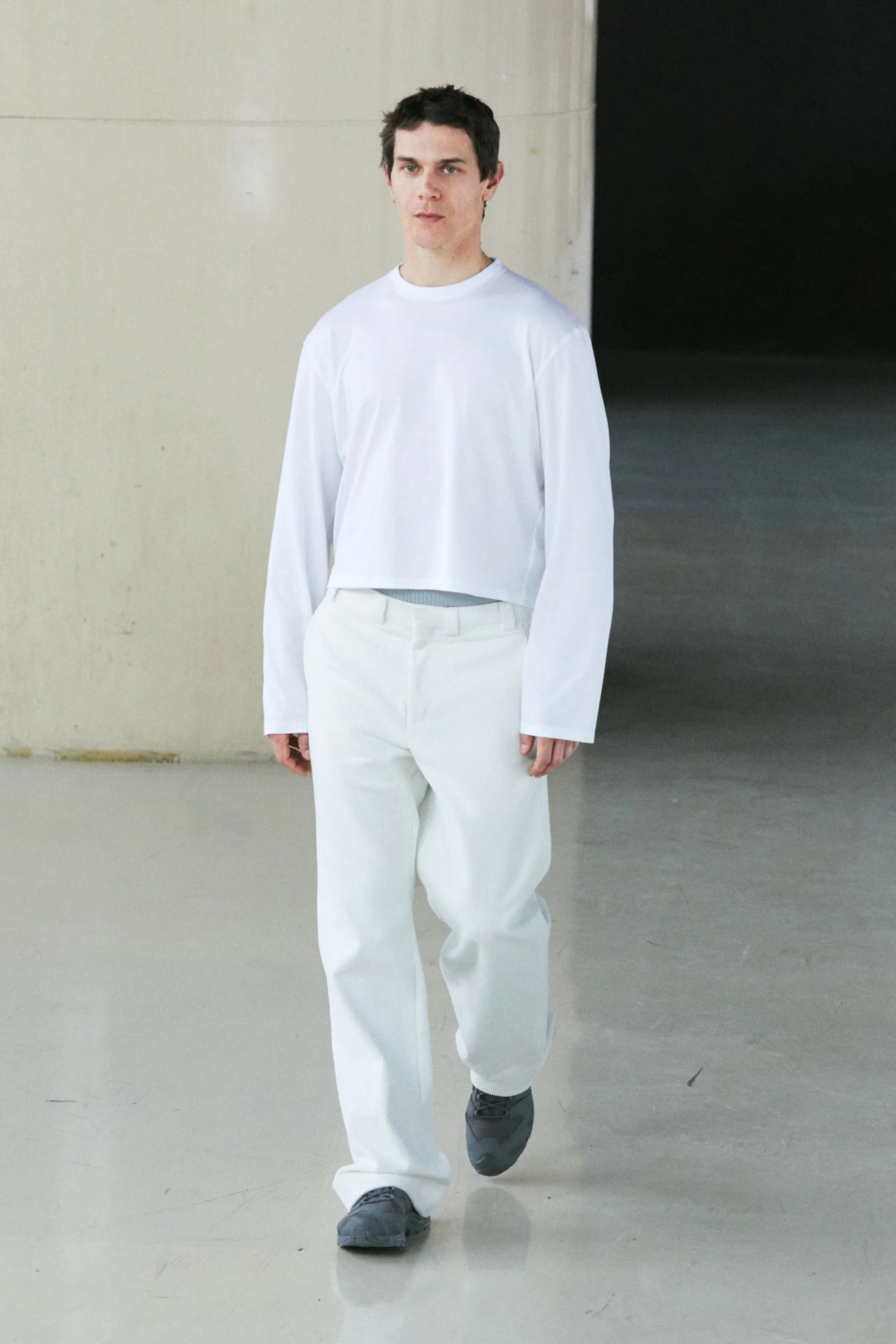 T-shirt round neck jersey cotton white