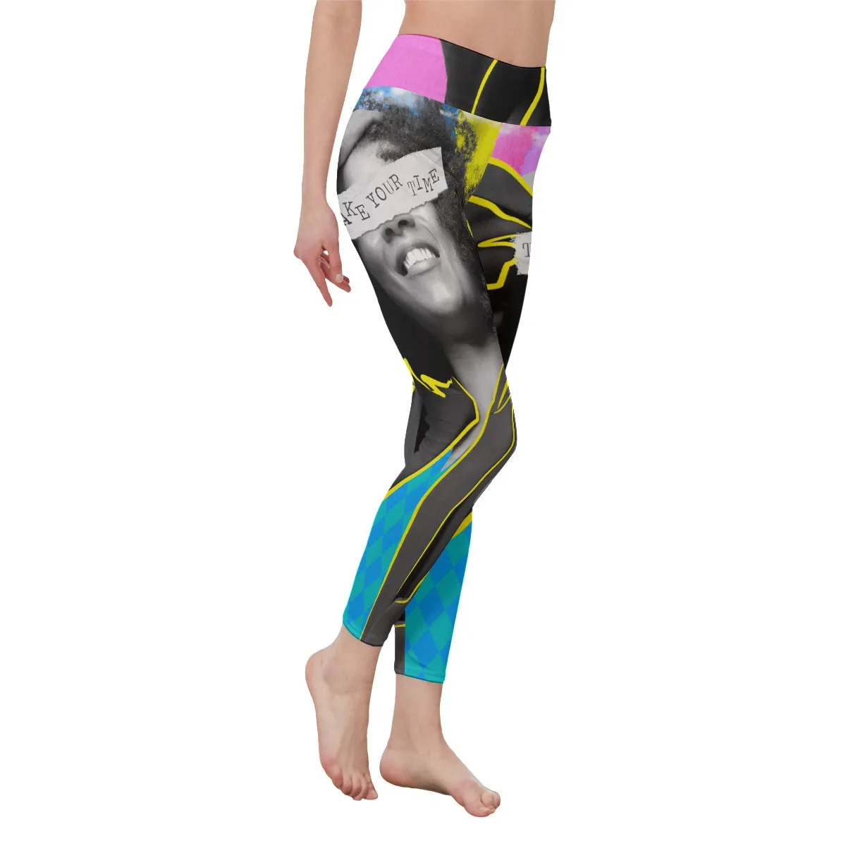 Take Your Time - Women's High Waist Leggings