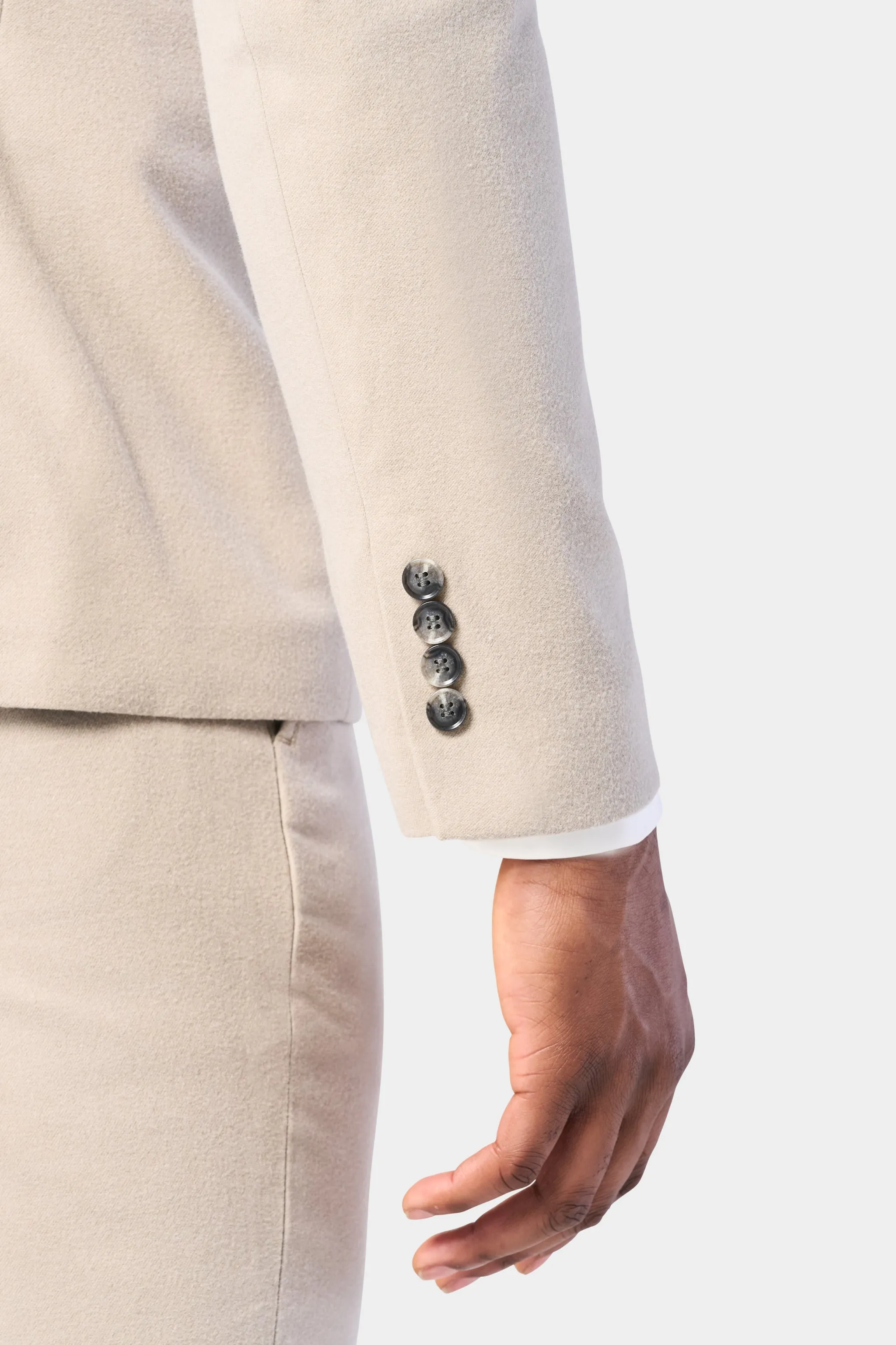 Tan Flannel 3 Piece Suit