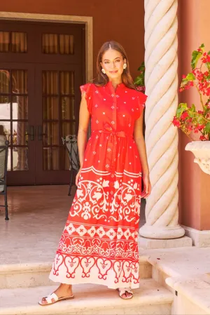 Taylor Dress in Cerise Tulum